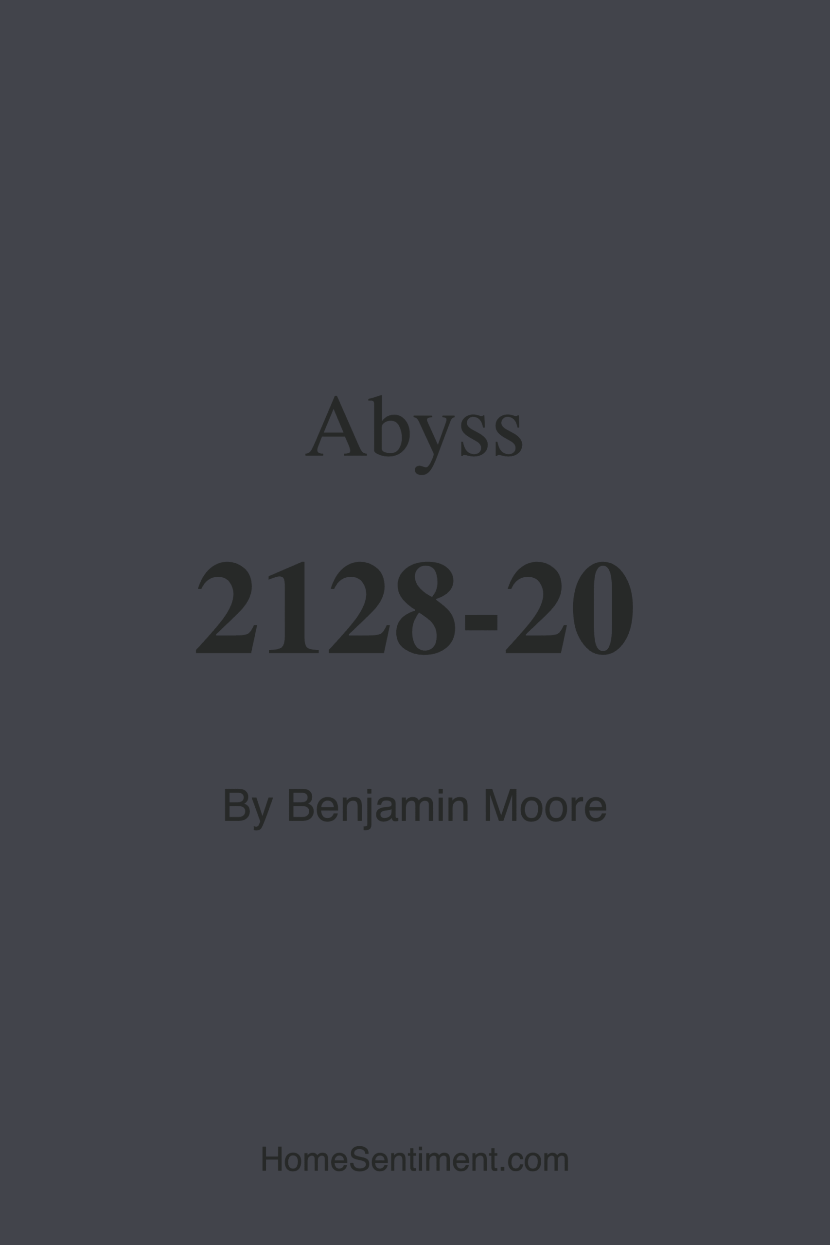 Abyss 2128-20 by Benjamin Moore