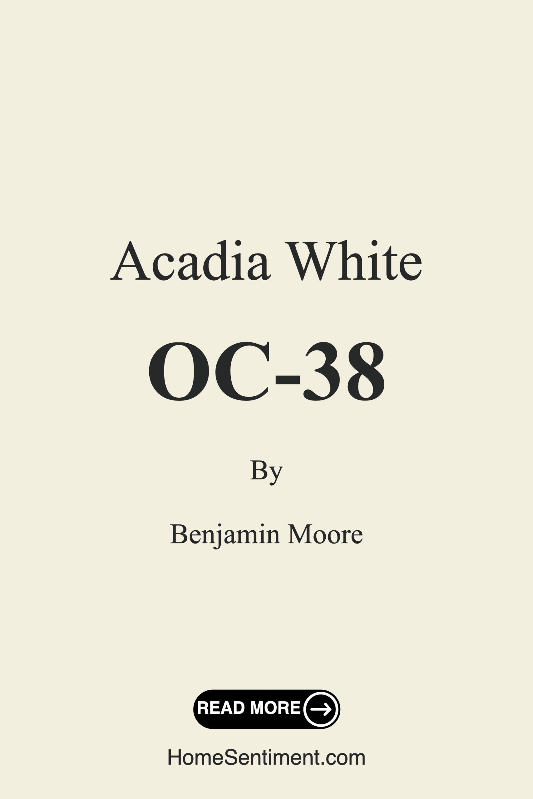 Acadia White OC-38 by Benjamin Moore