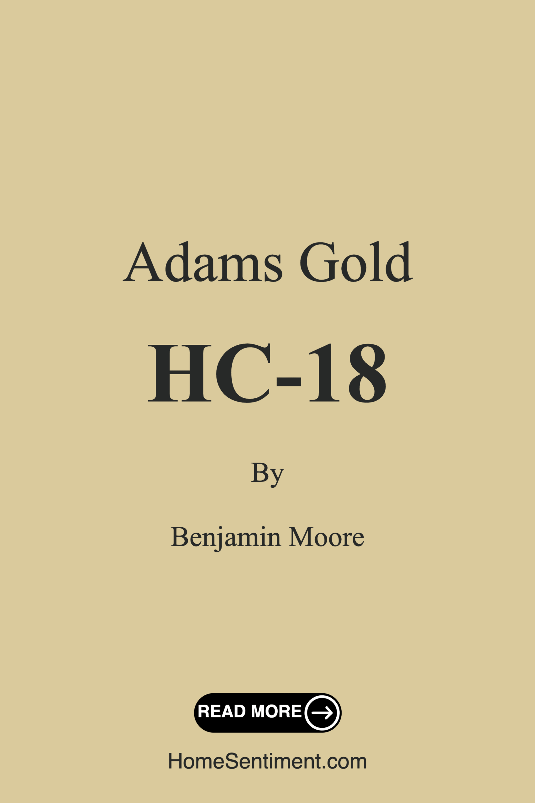 Adams Gold HC-18 by Benjamin Moore