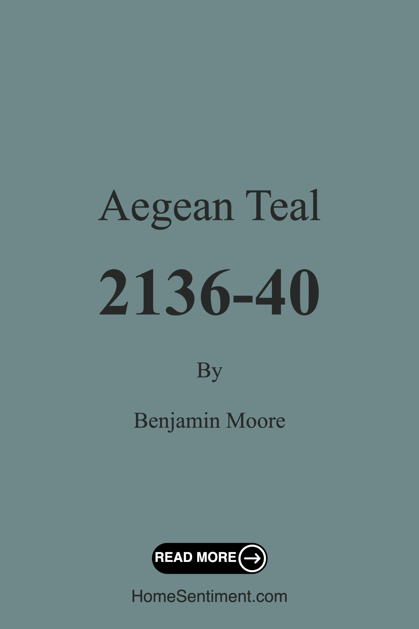 Aegean Teal 2136-40 by Benjamin Moore