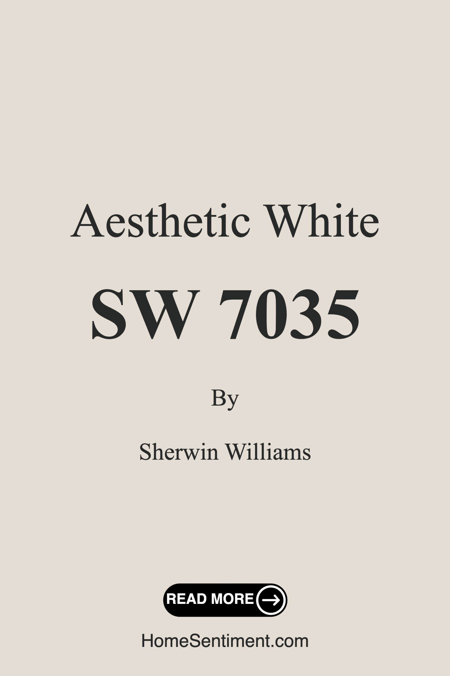 Aesthetic White SW 7035 by Sherwin Williams