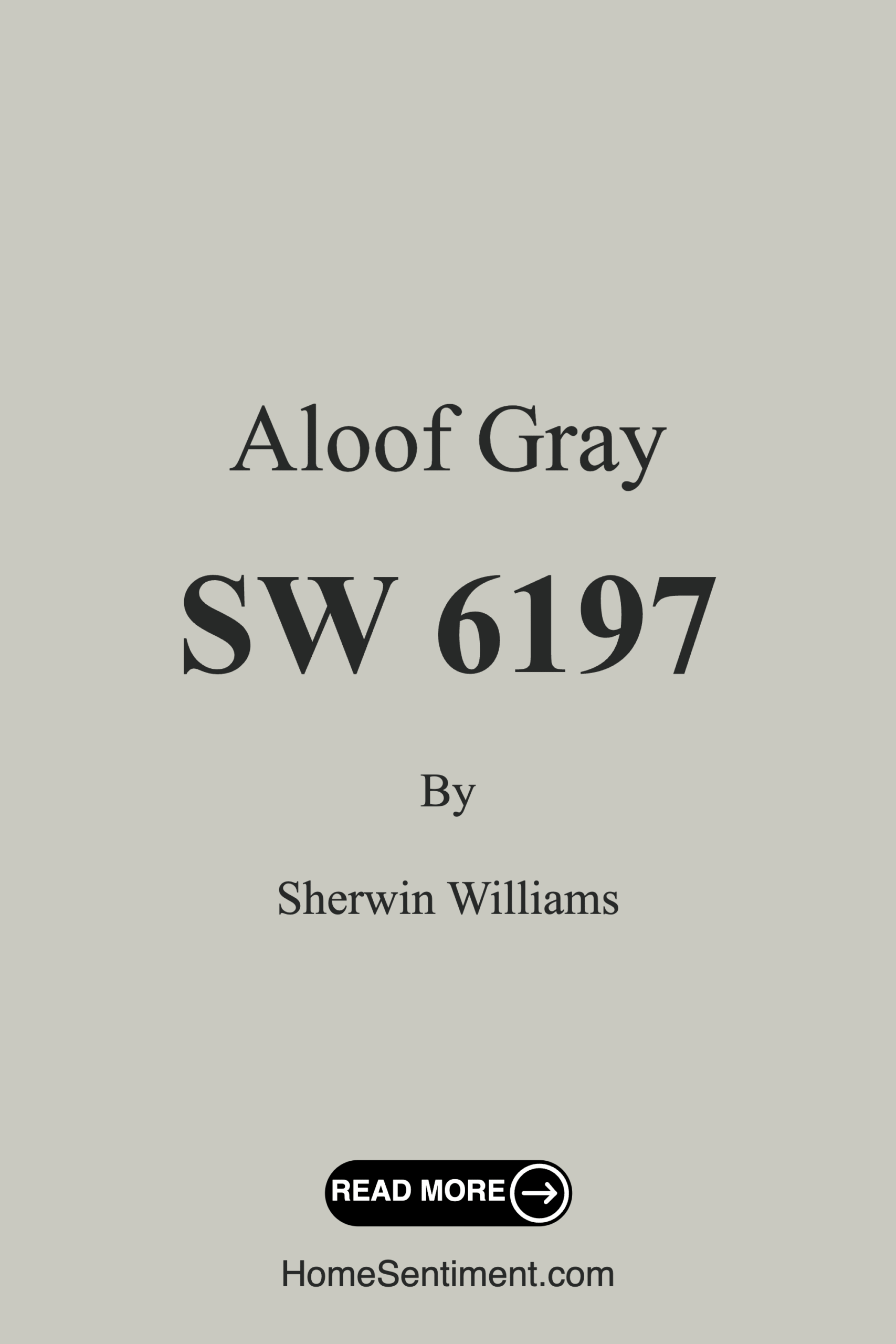 Aloof Gray SW 6197 by Sherwin Williams