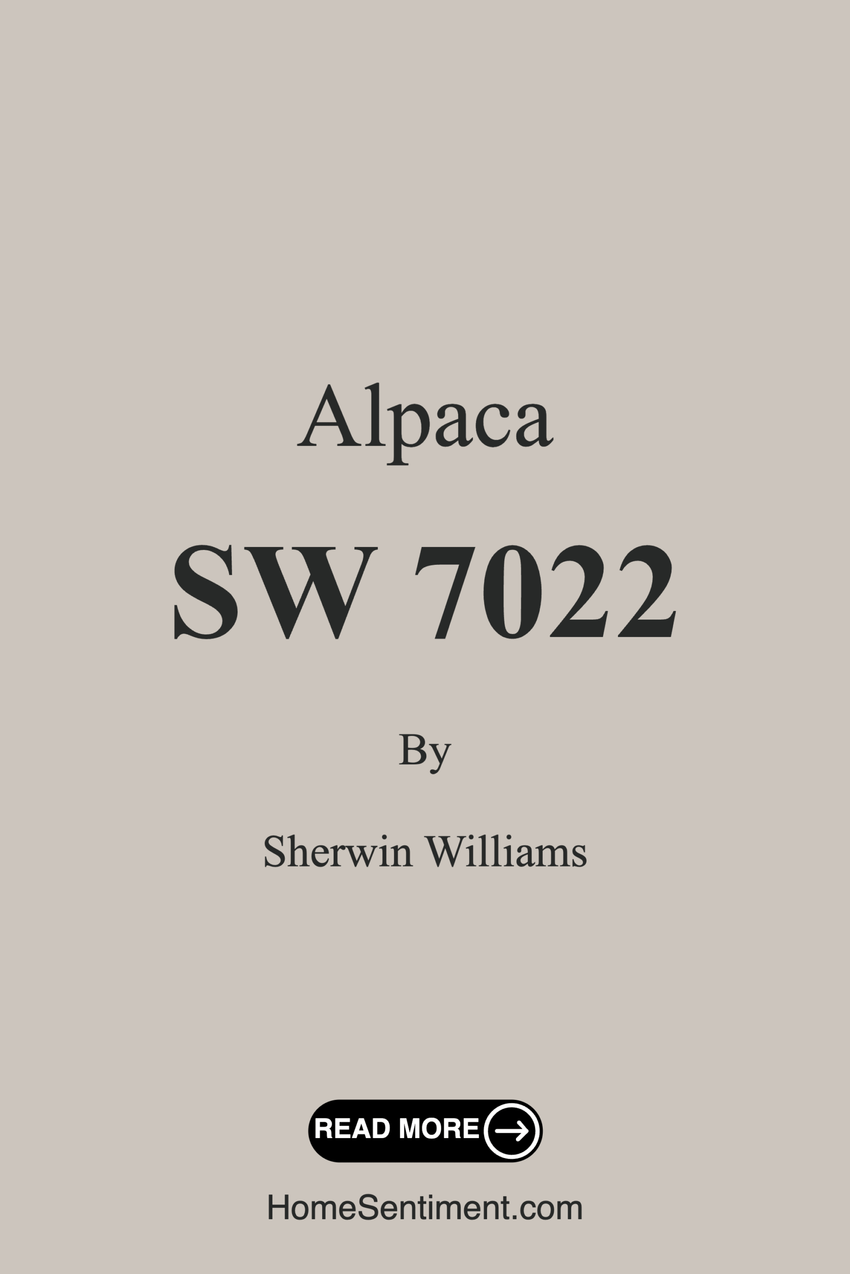 Alpaca SW 7022 by Sherwin Williams