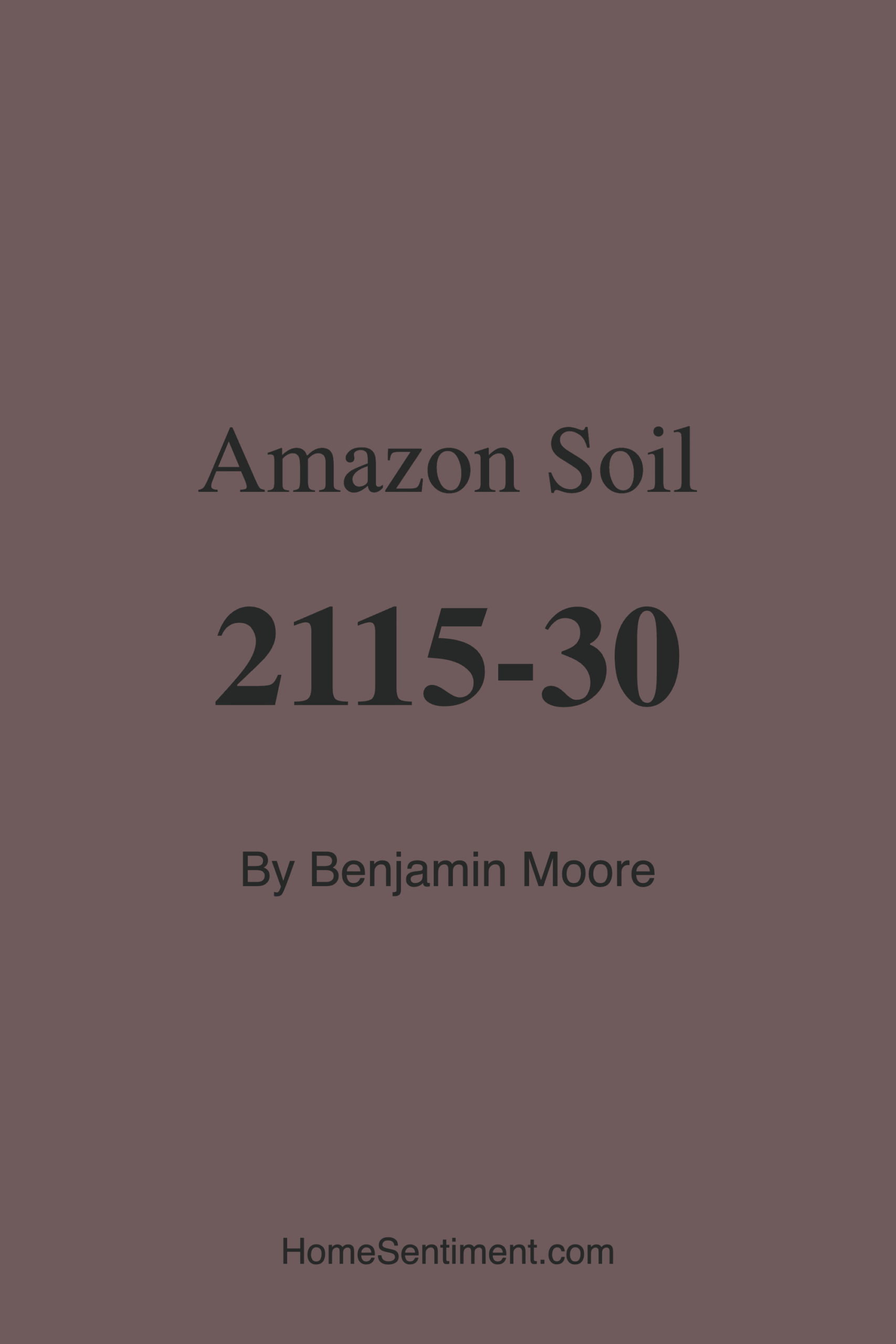 Amazon Soil 2115-30 by Benjamin Moore