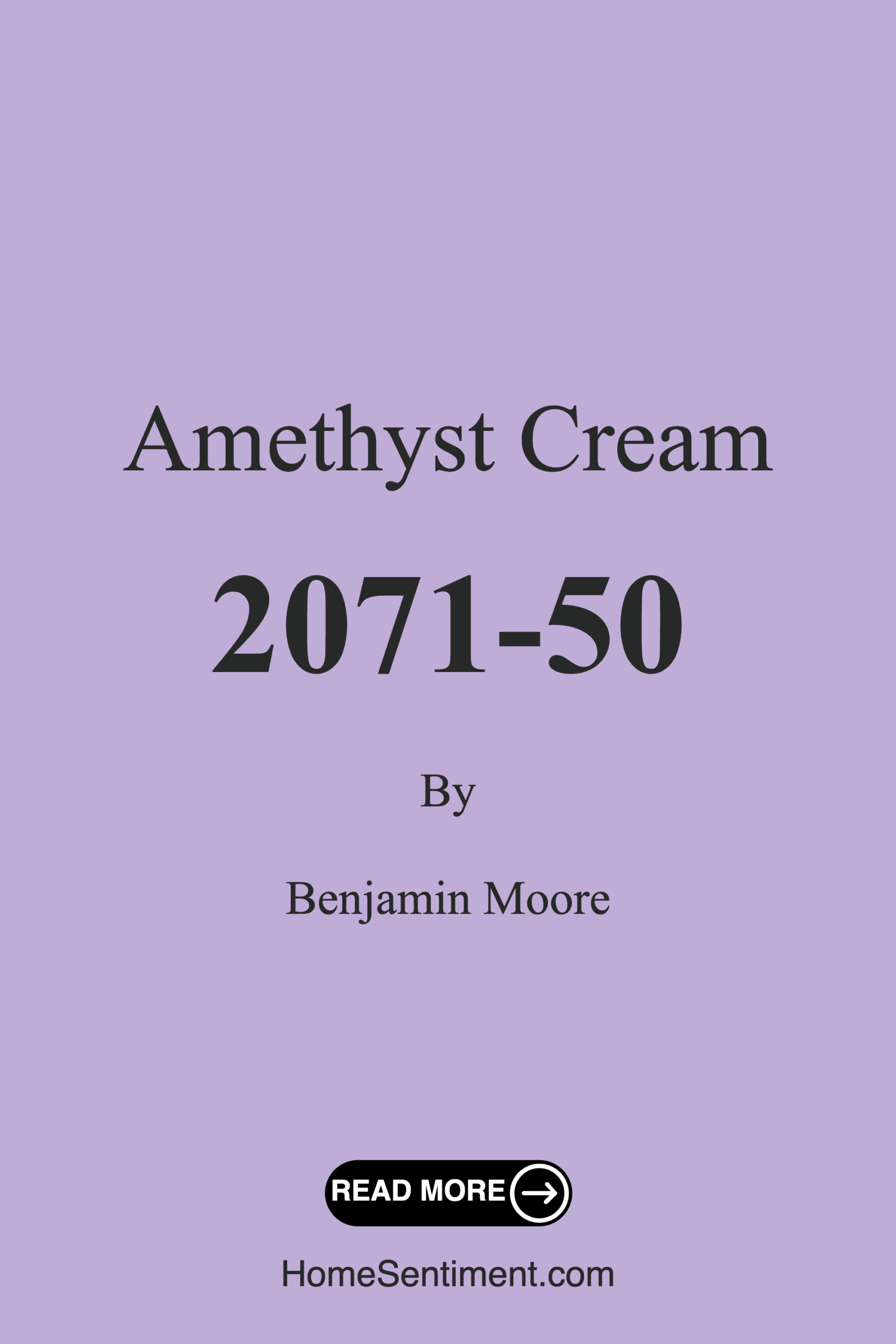 Amethyst Cream 2071-50 by Benjamin Moore