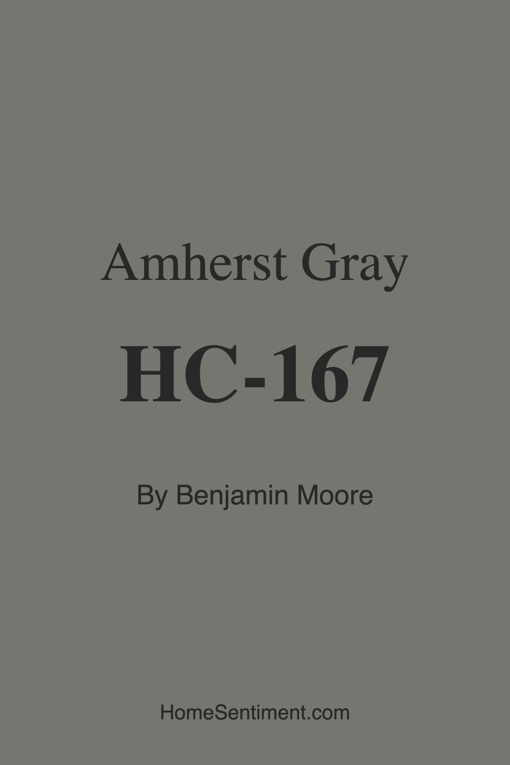 Amherst Gray HC-167 by Benjamin Moore