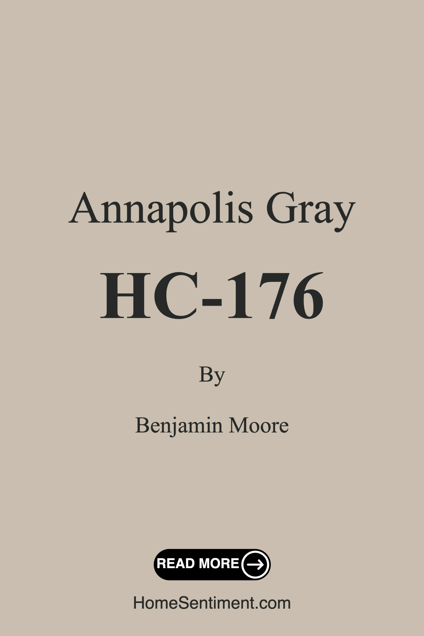 Annapolis Gray HC-176 by Benjamin Moore