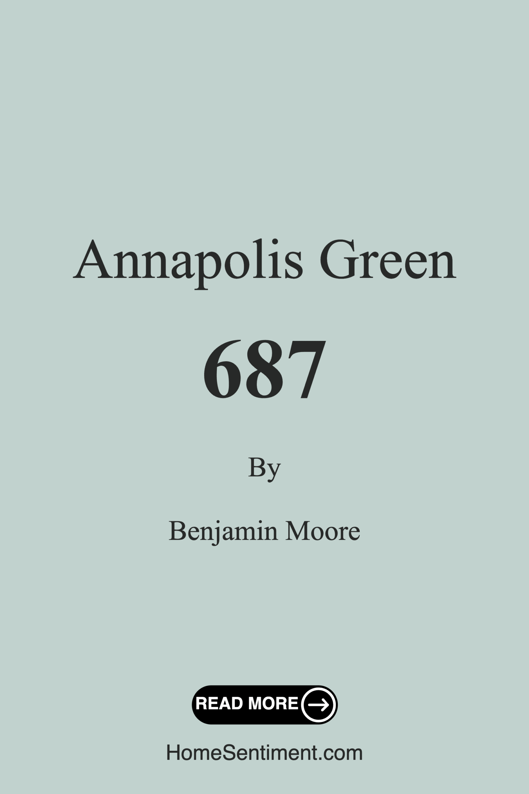 Annapolis Green 687 by Benjamin Moore