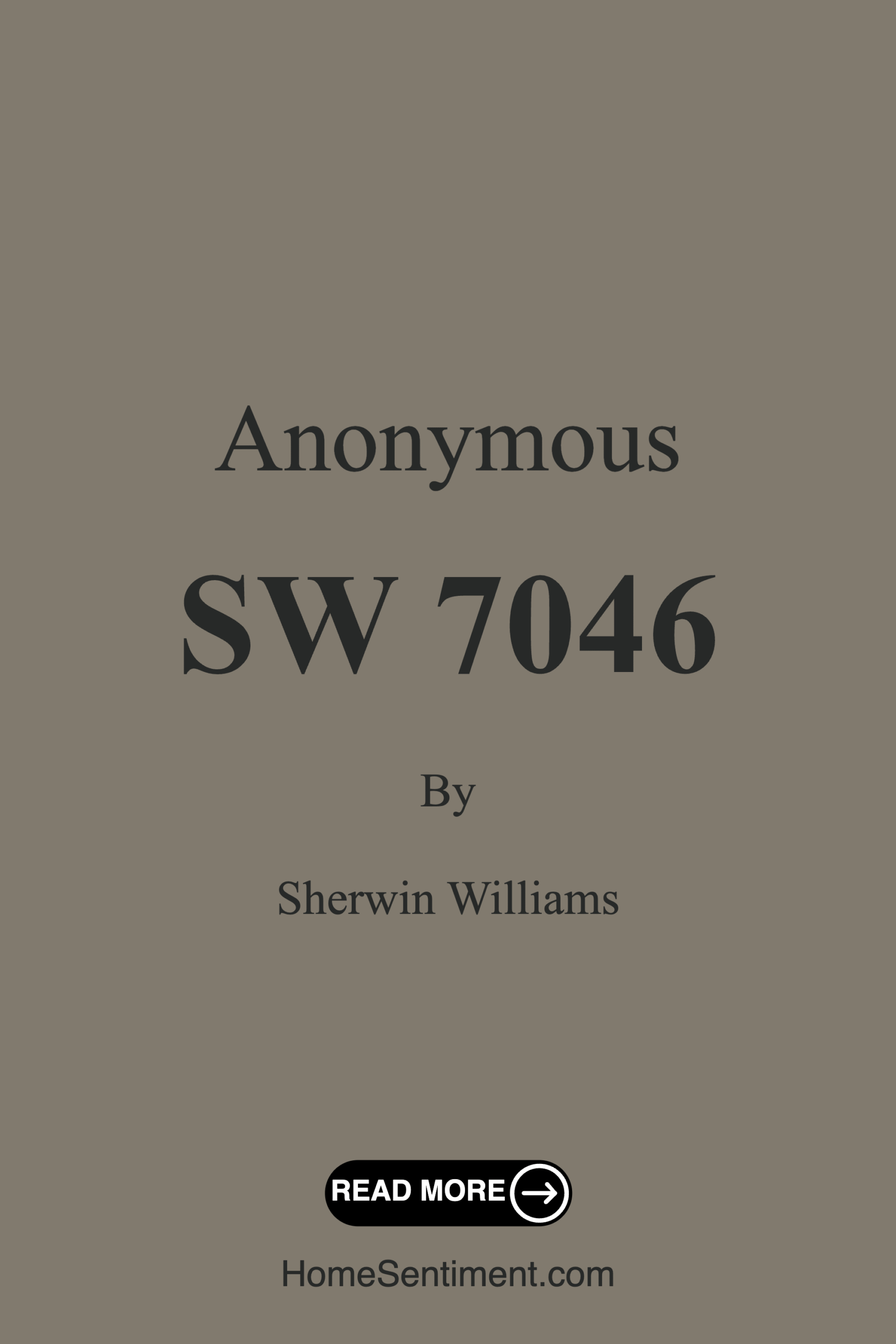 Anonymous SW 7046 by Sherwin Williams