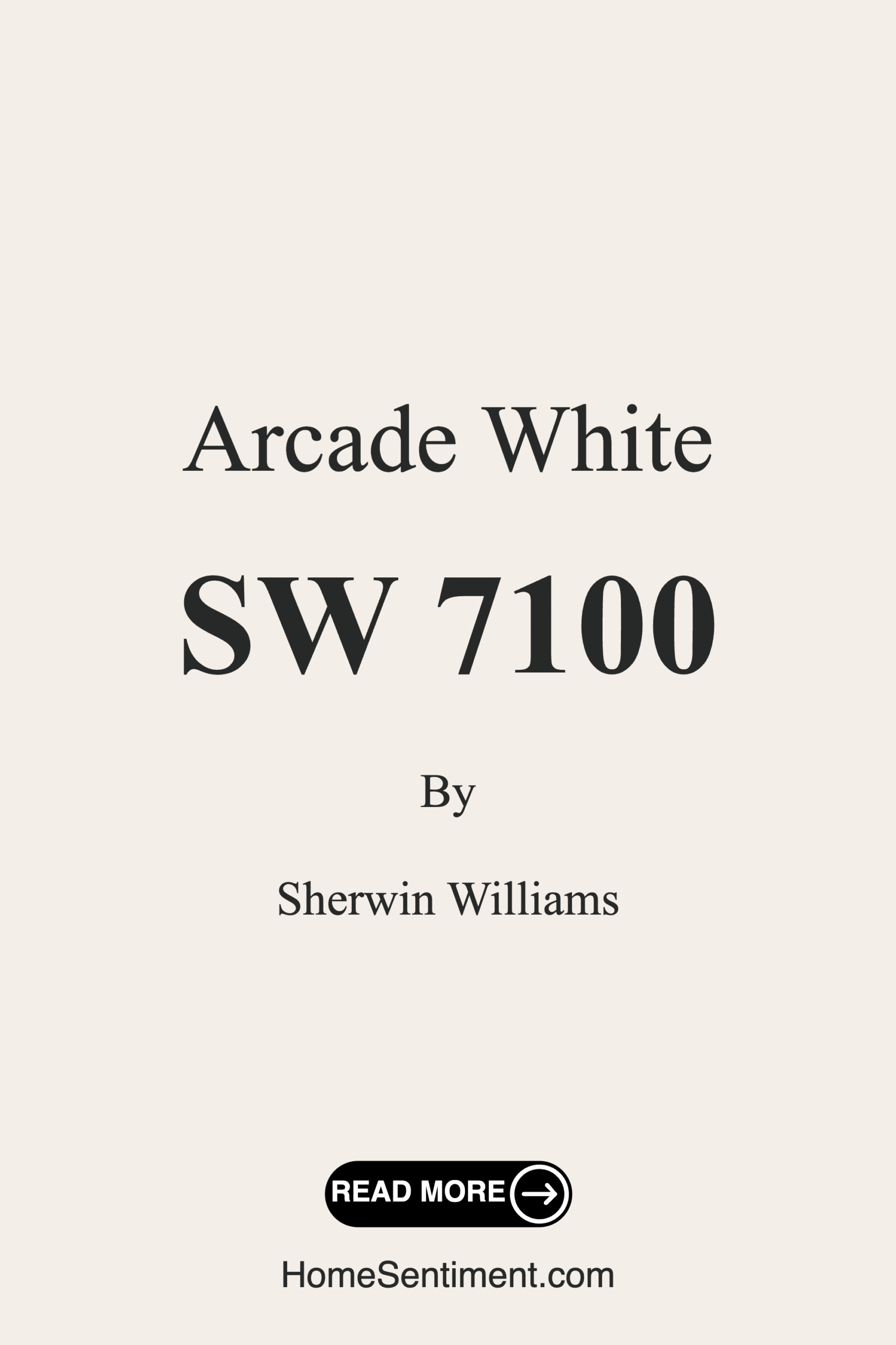 Arcade White SW 7100 by Sherwin Williams