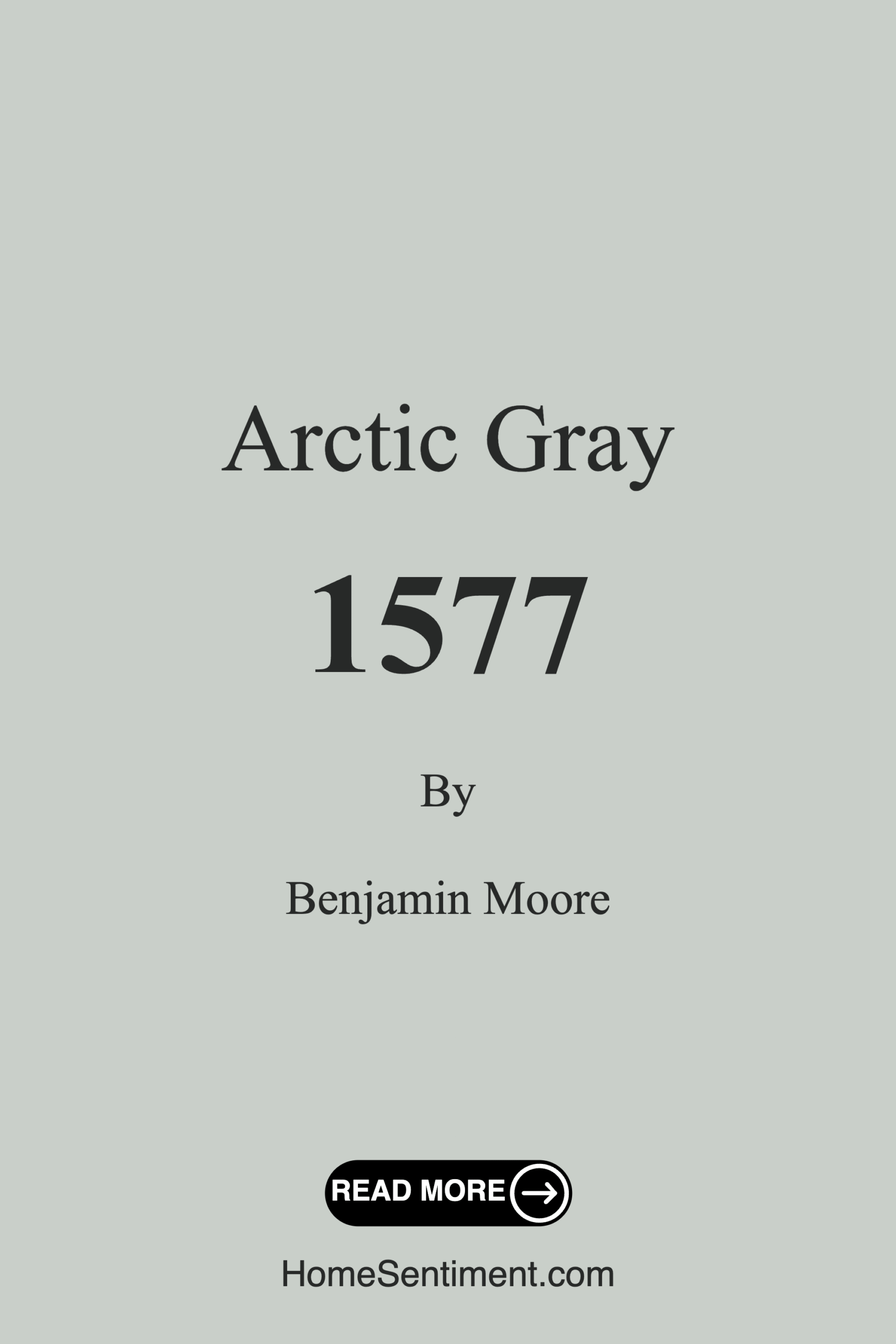 Arctic Gray 1577 by Benjamin Moore