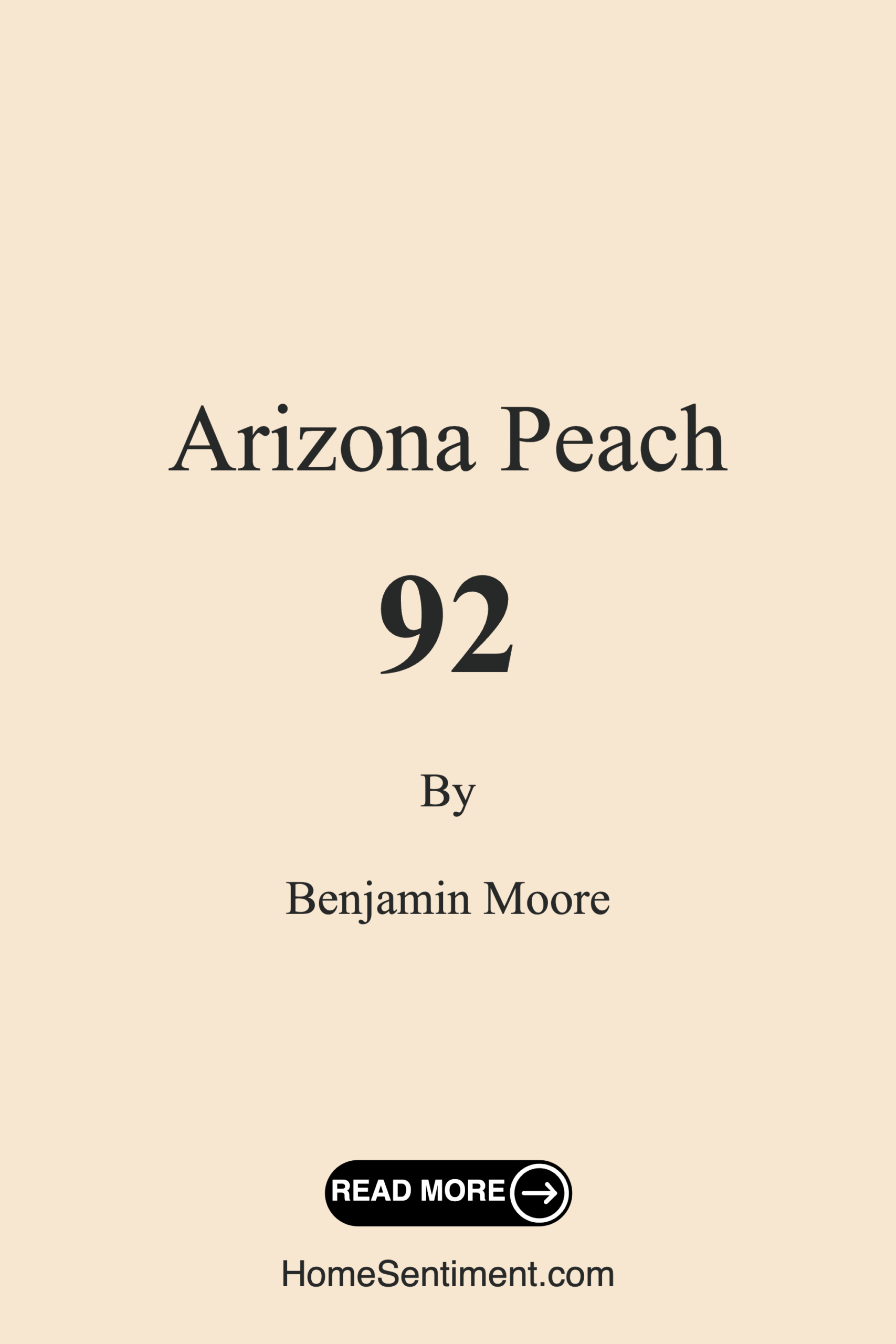 Arizona Peach 92 by Benjamin Moore