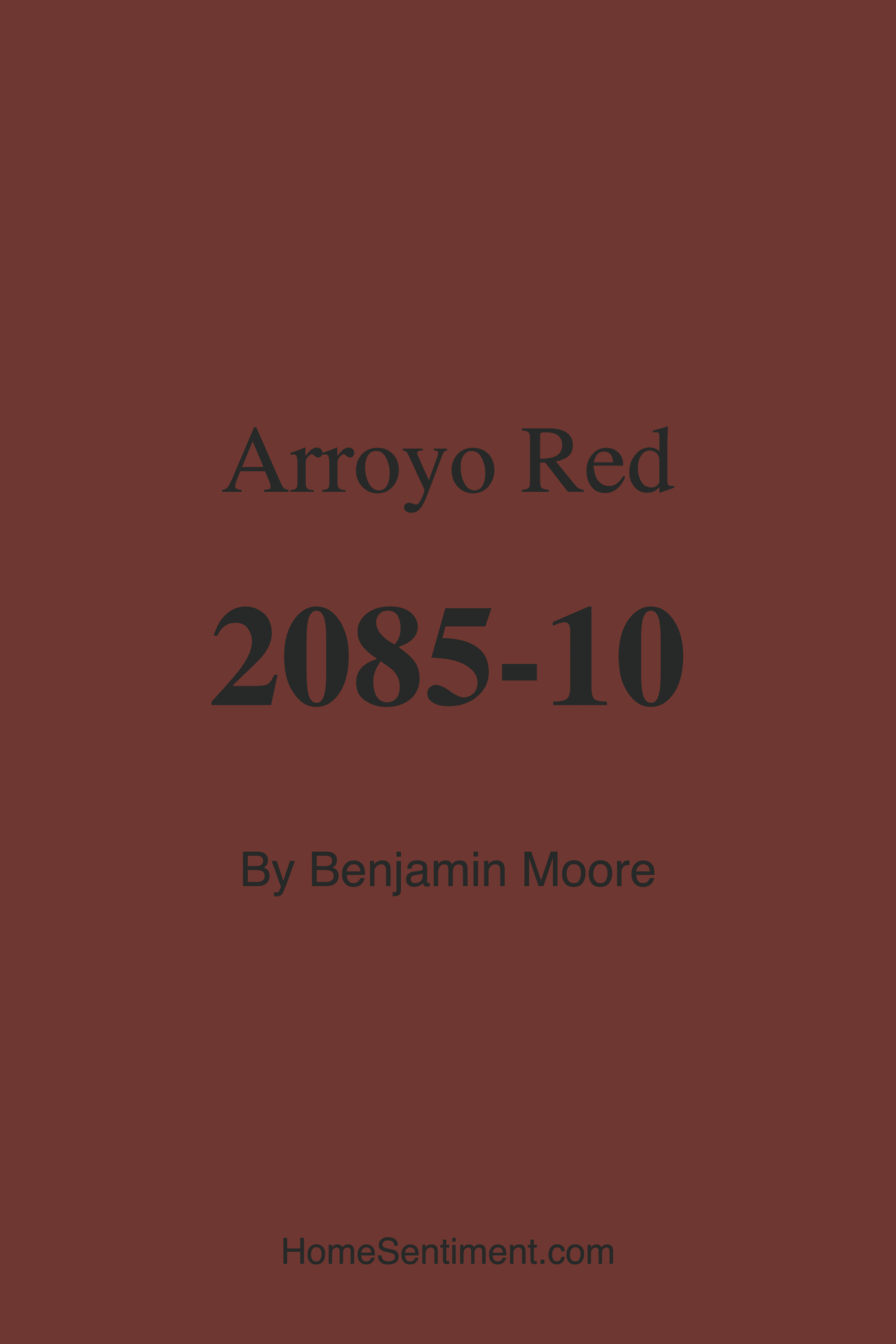 Arroyo Red 2085-10 by Benjamin Moore