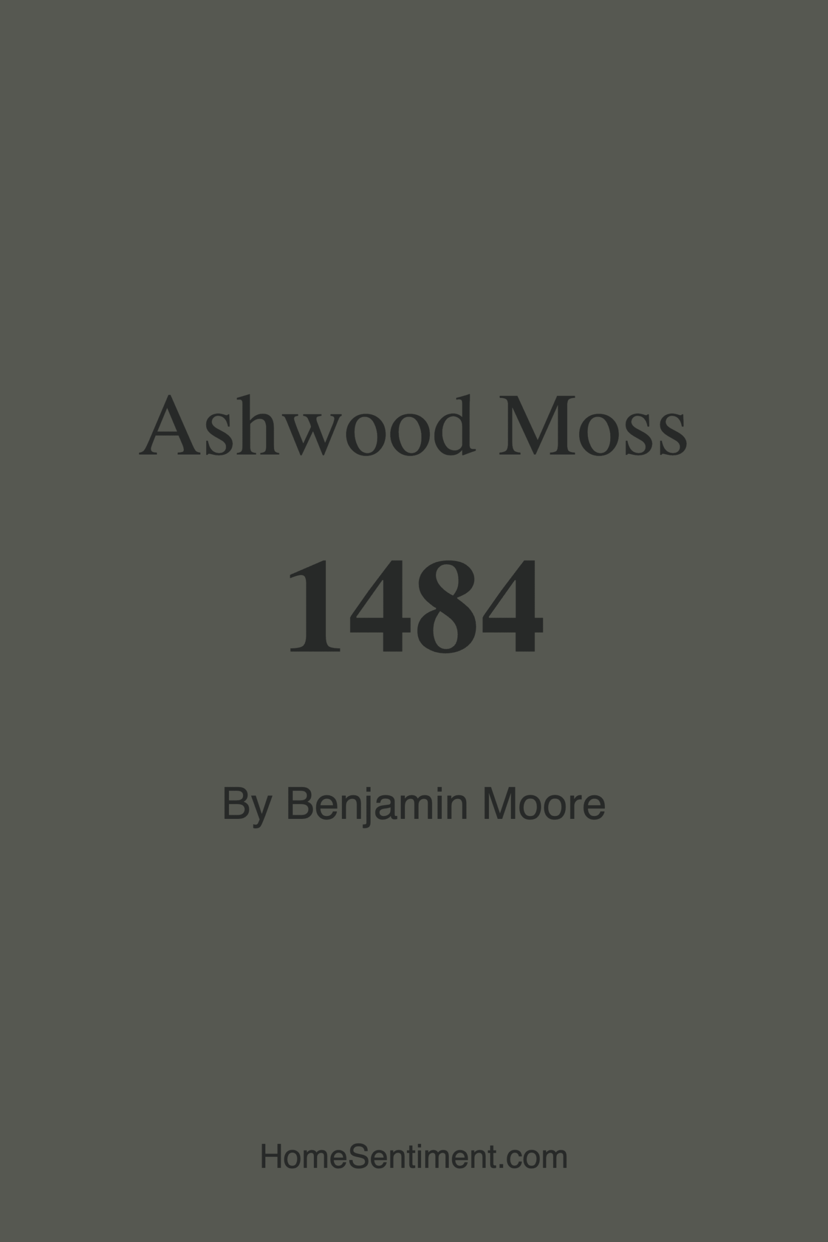 Ashwood Moss 1484 by Benjamin Moore