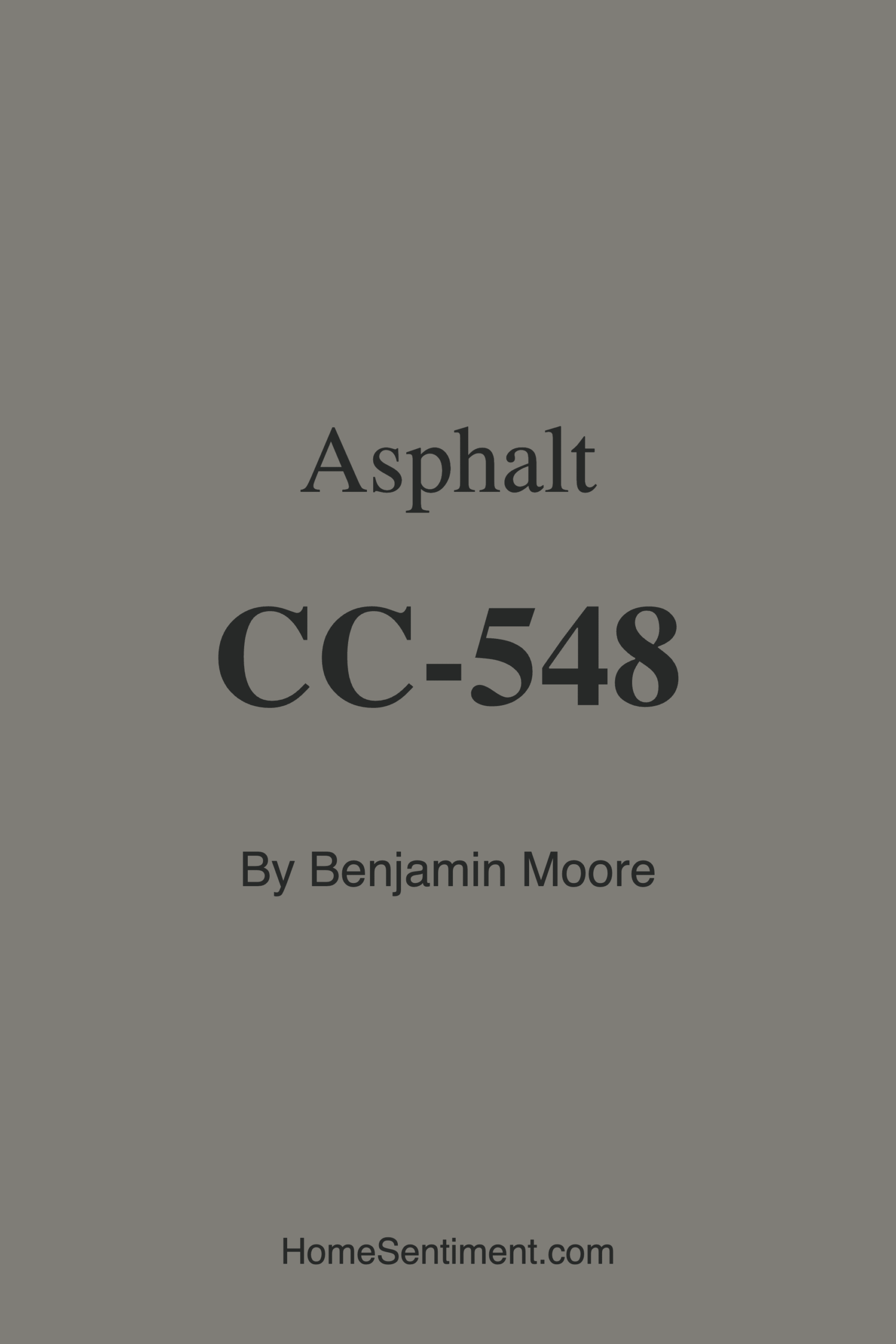 Asphalt CC-548 by Benjamin Moore