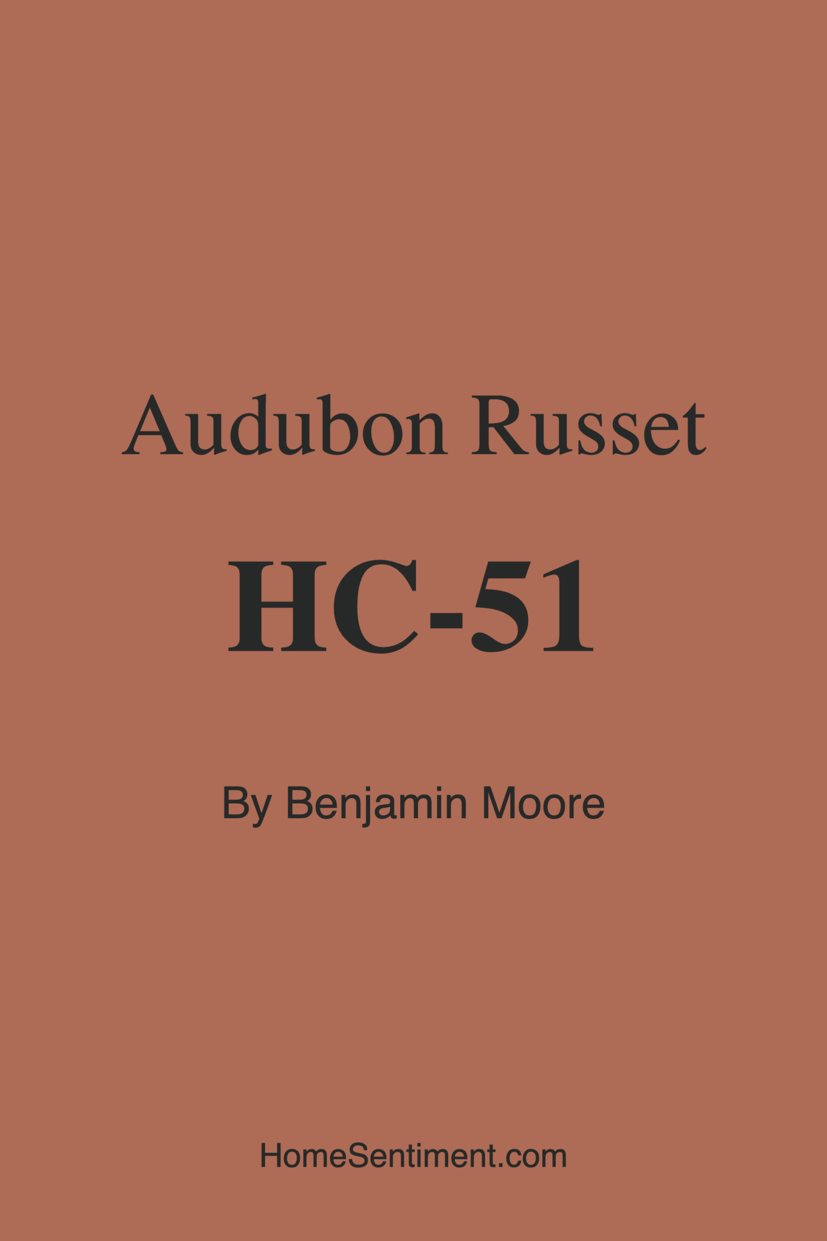 Audubon Russet HC-51 by Benjamin Moore