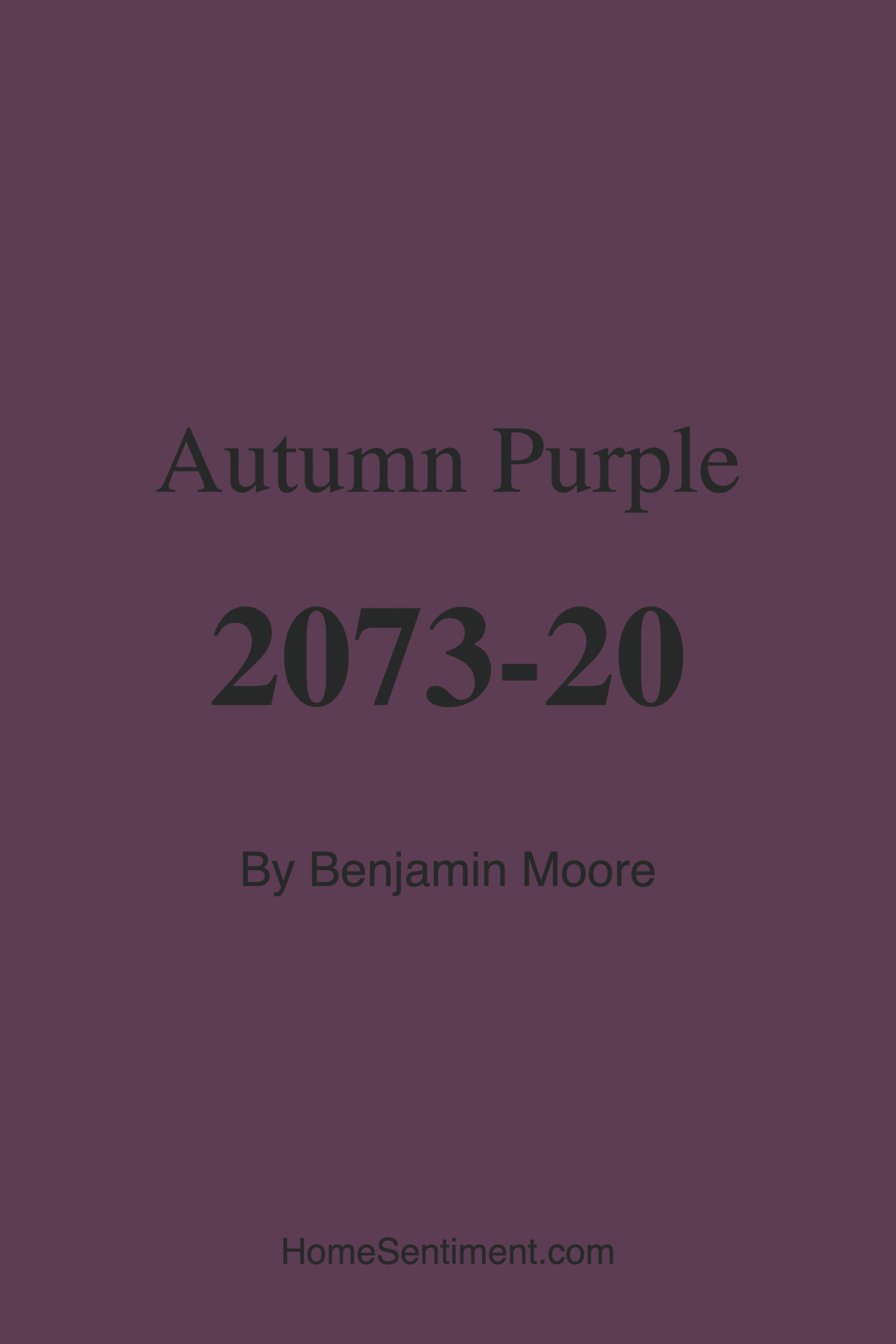 Autumn Purple 2073-20 by Benjamin Moore