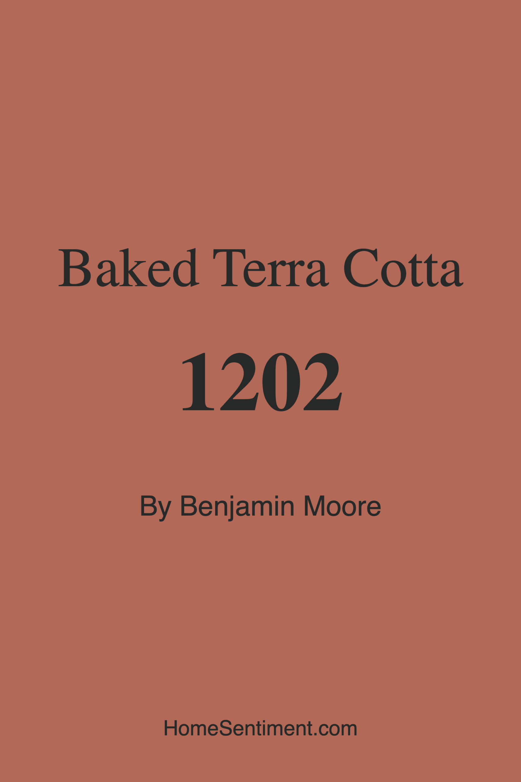Baked Terra Cotta 1202 by Benjamin Moore