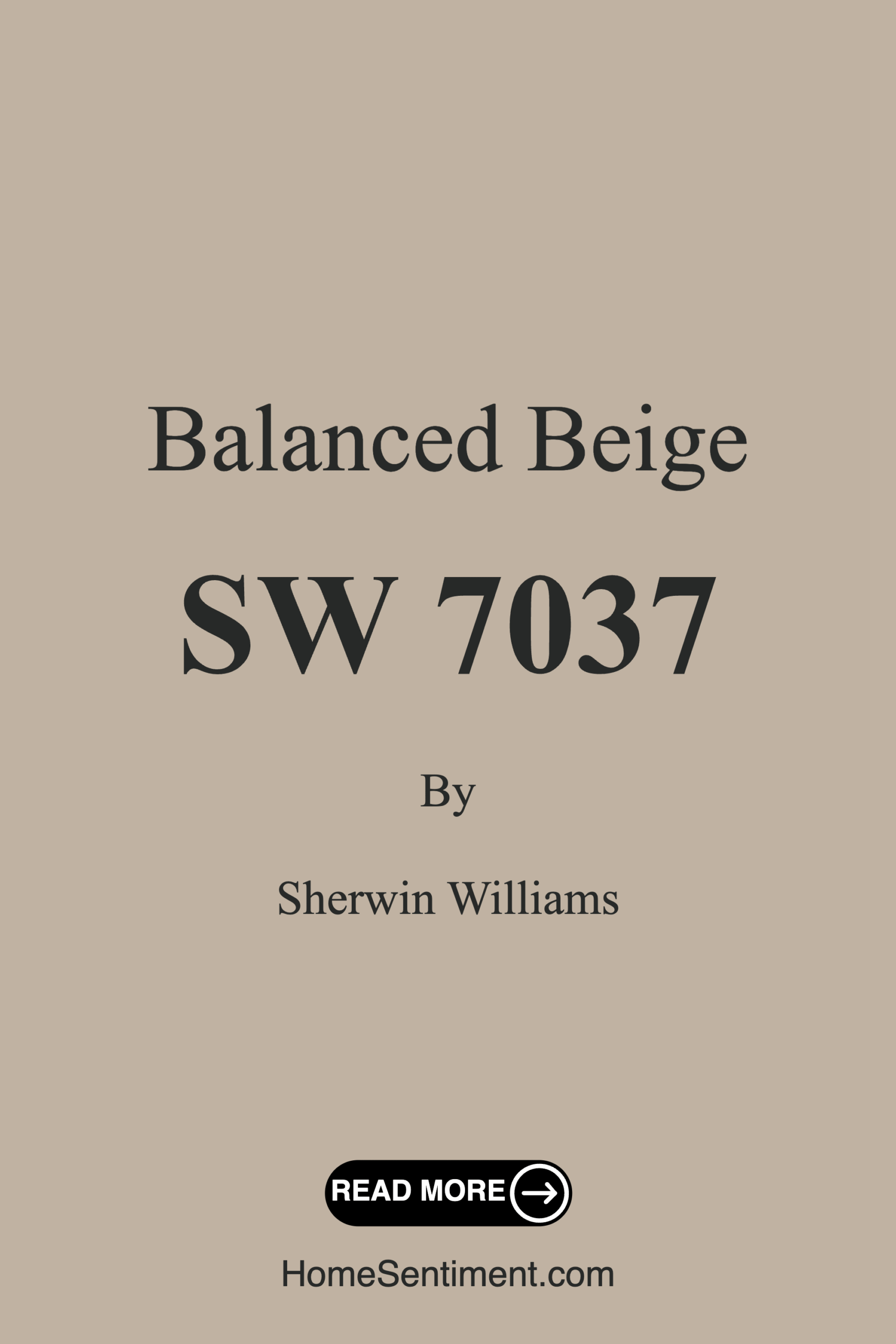 Balanced Beige SW 7037 by Sherwin Williams