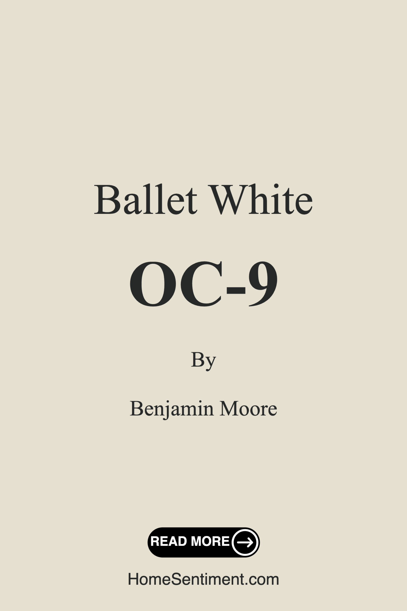 Ballet White OC-9 by Benjamin Moore
