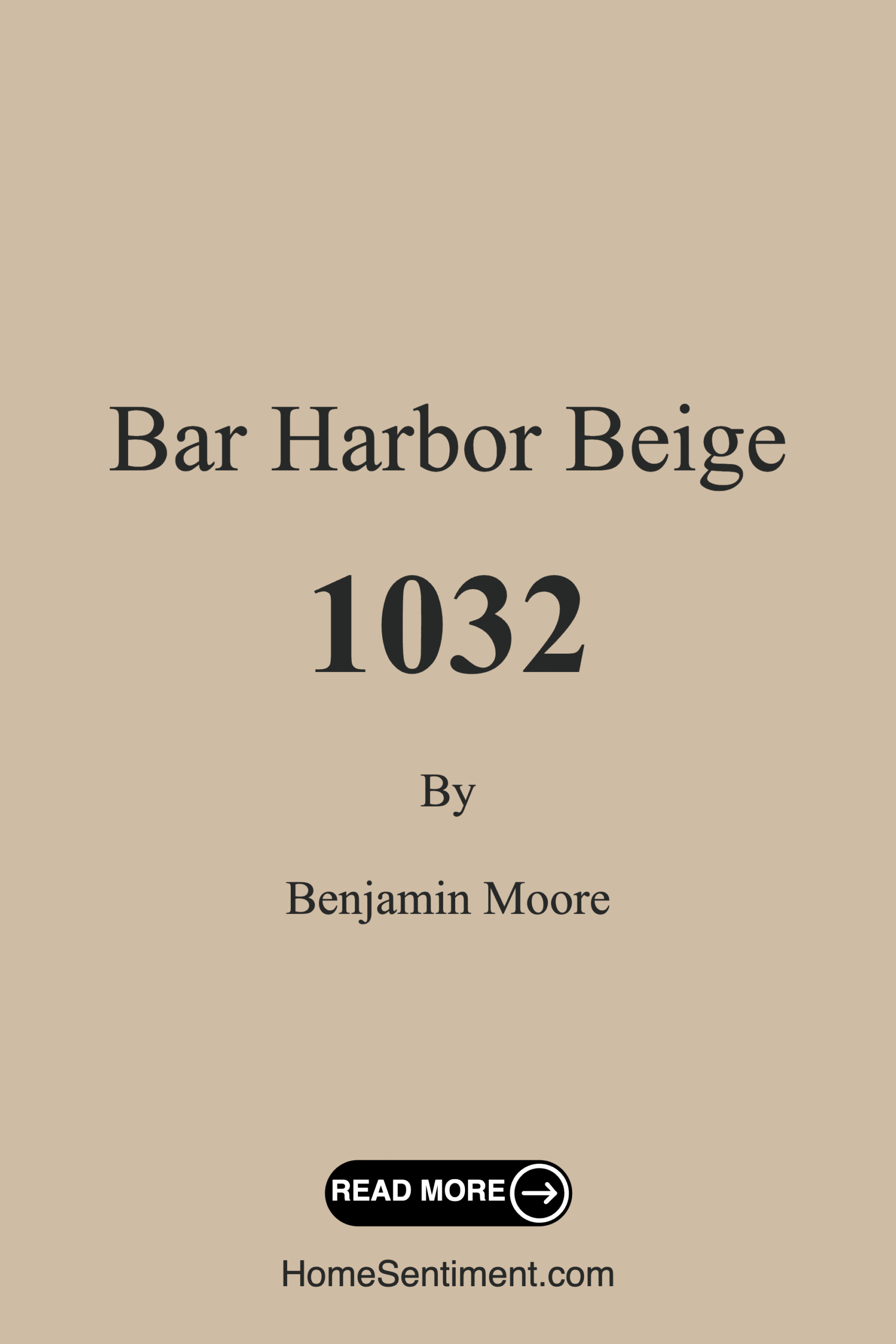 Bar Harbor Beige 1032 by Benjamin Moore