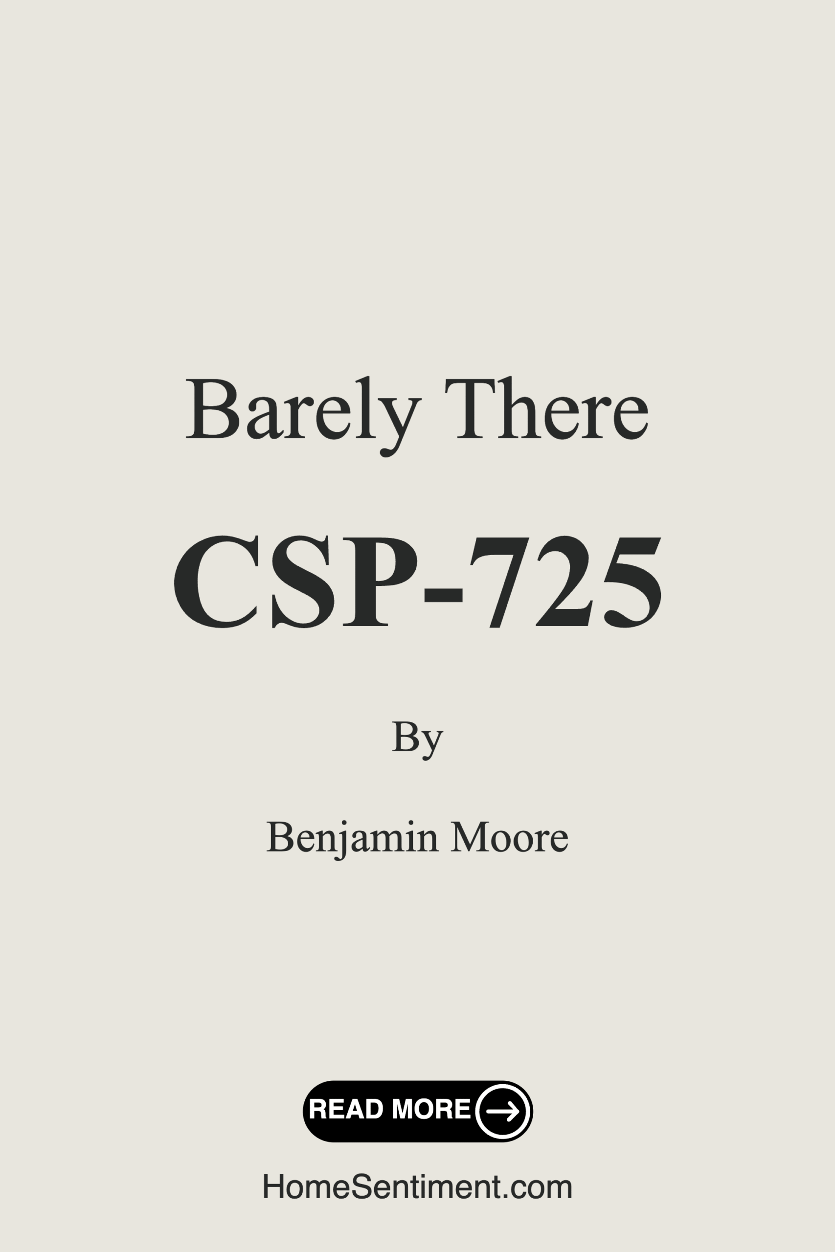 Barely There CSP-725 by Benjamin Moore