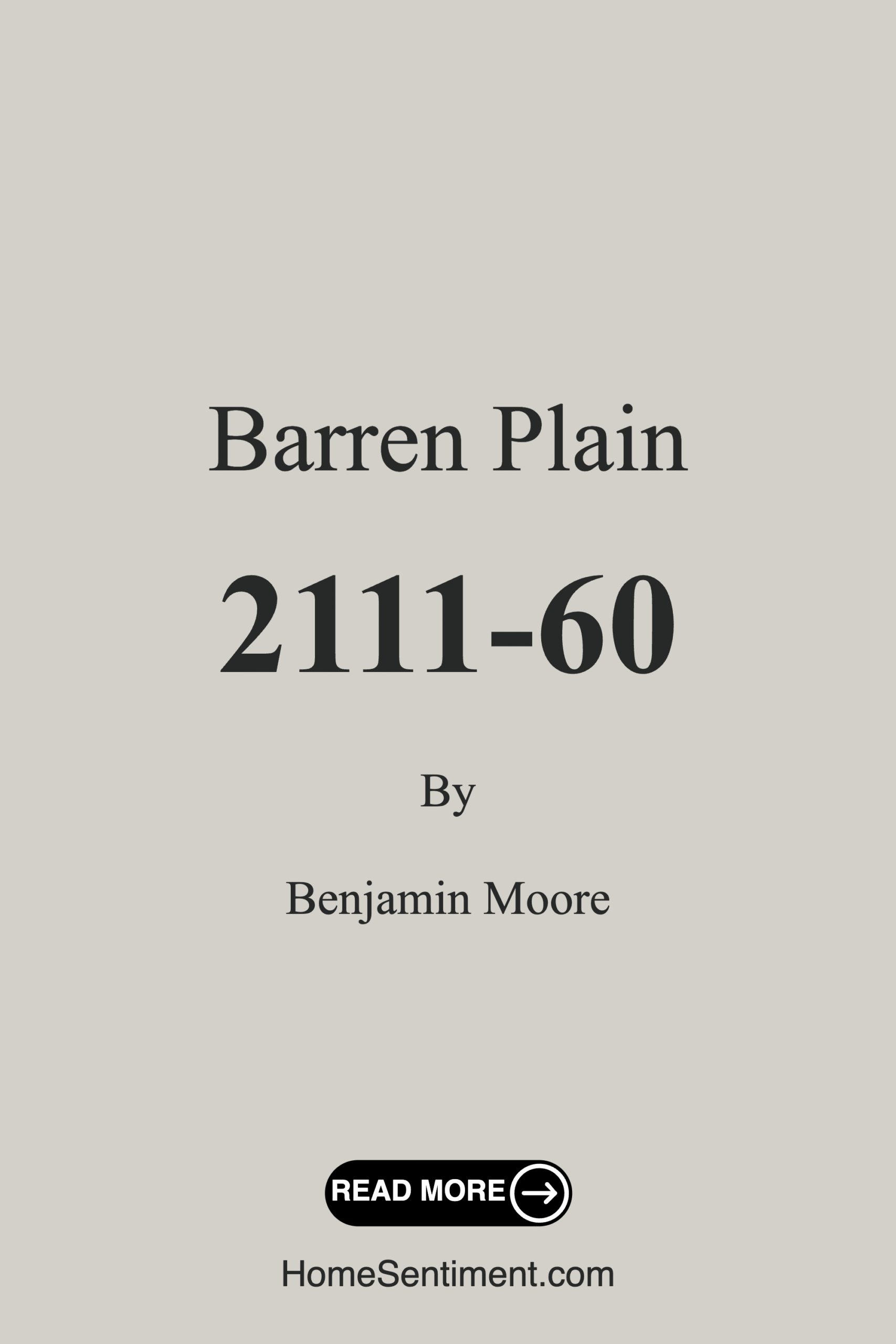 Barren Plain 2111-60 by Benjamin Moore