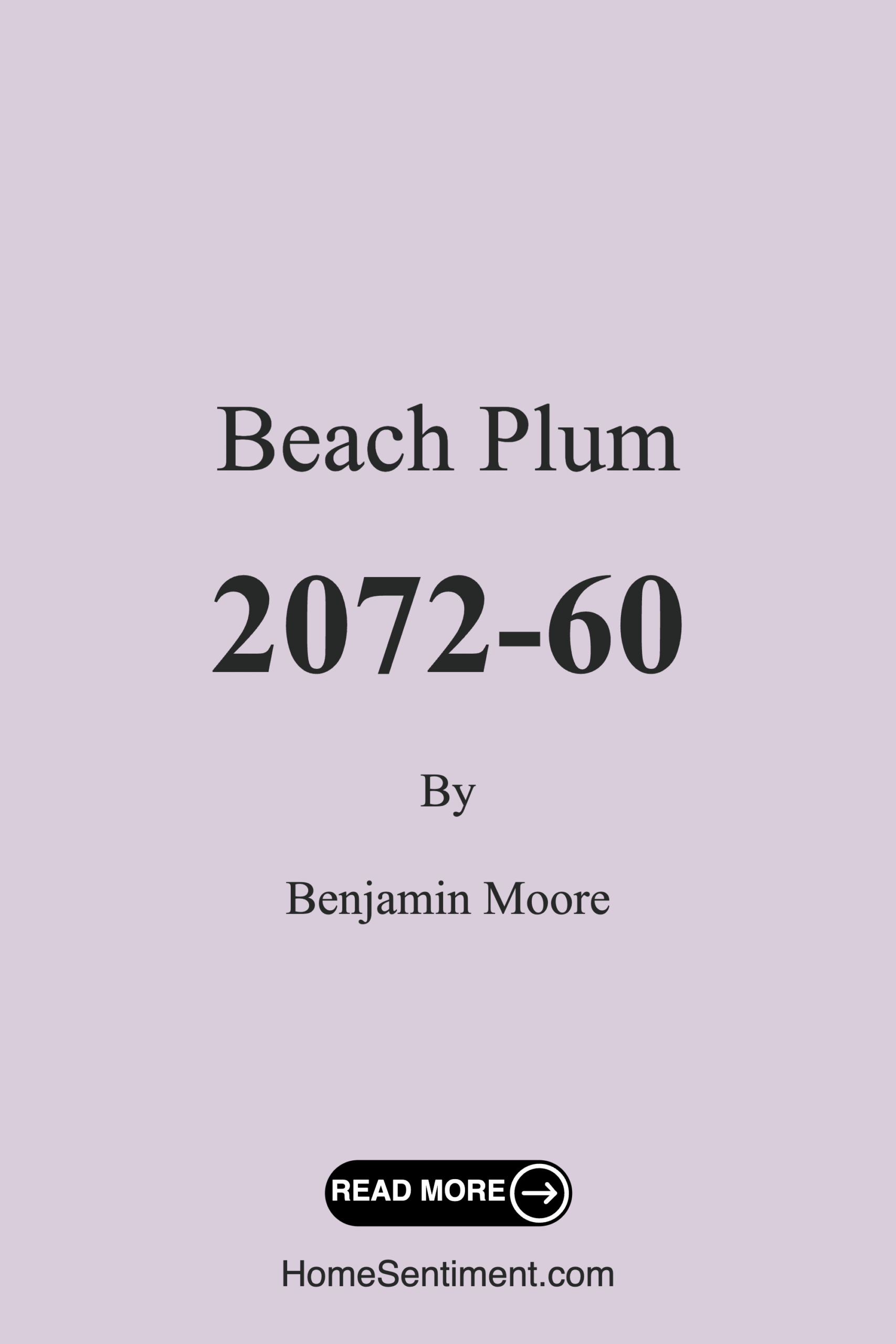 Beach Plum 2072-60 by Benjamin Moore