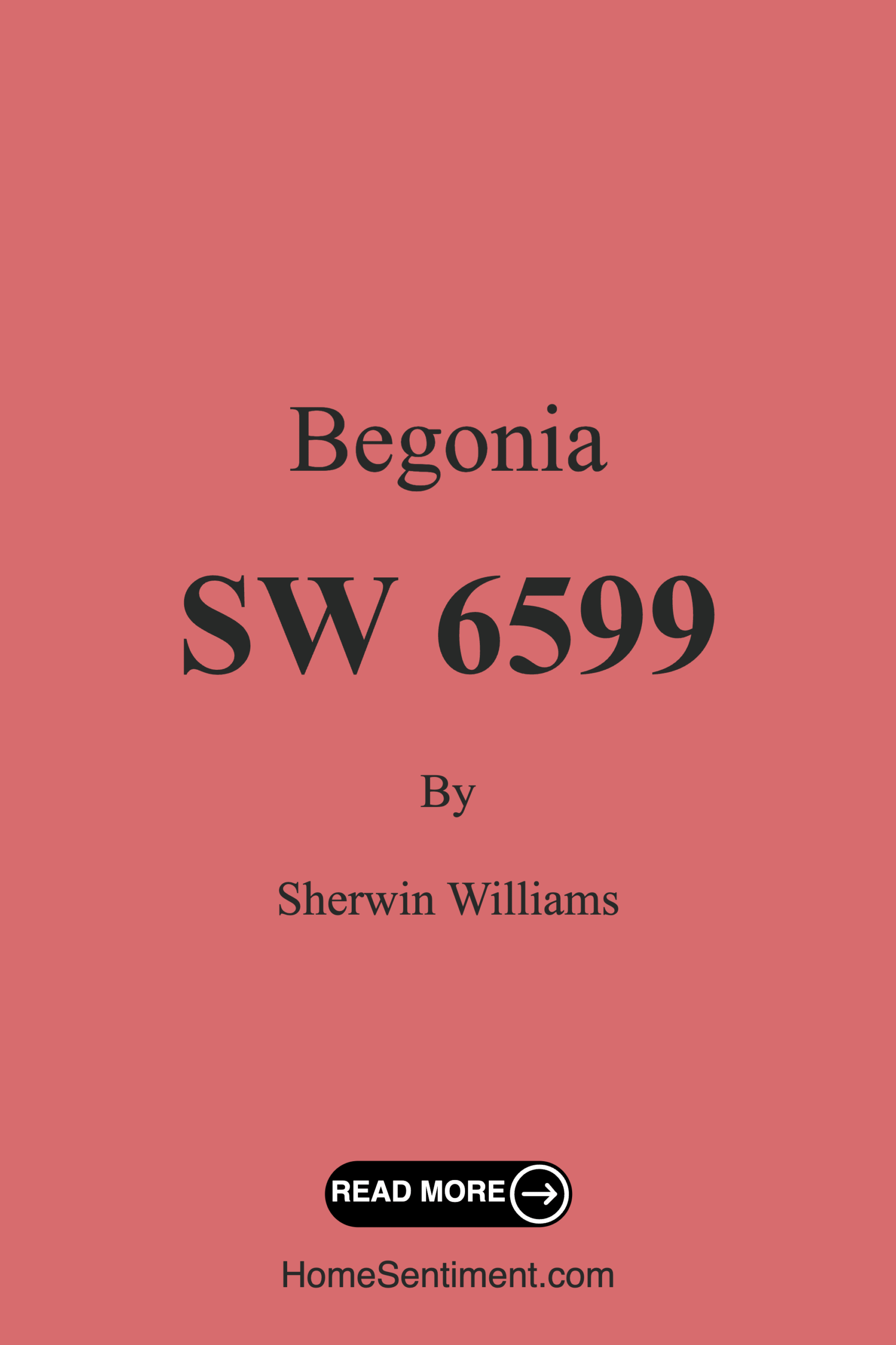 Begonia SW 6599 by Sherwin Williams