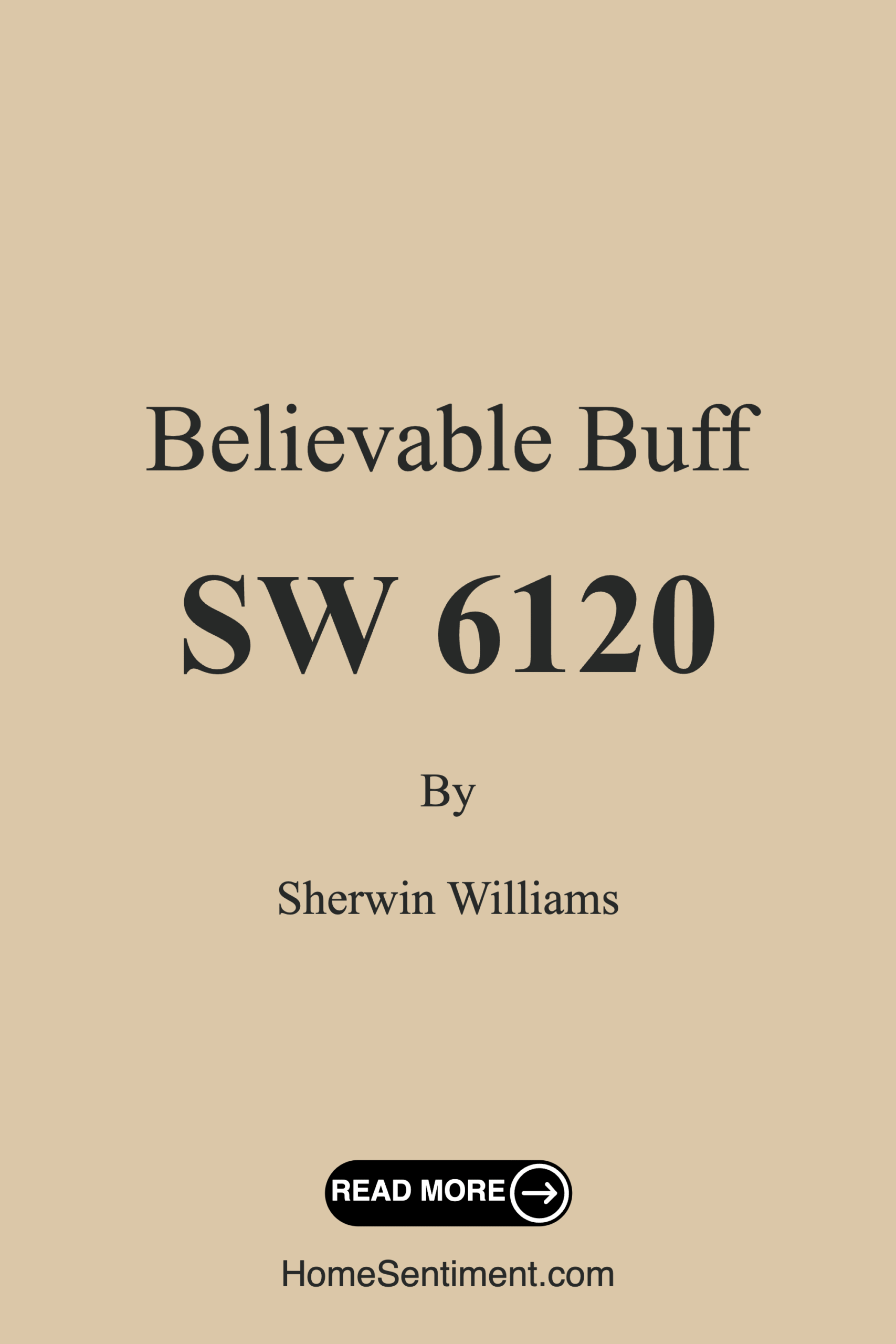 Believable Buff SW 6120 by Sherwin Williams