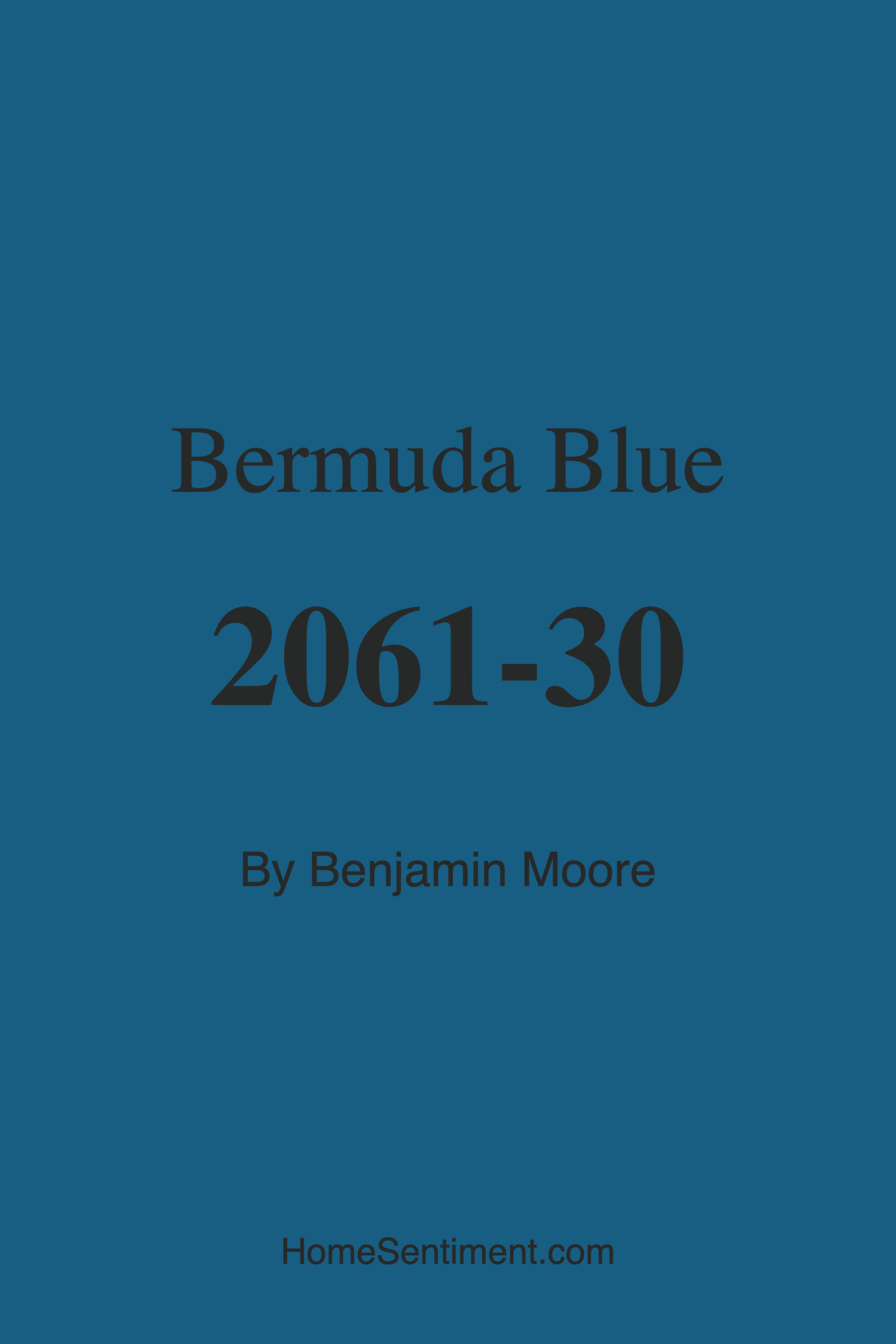 Bermuda Blue 2061-30 by Benjamin Moore