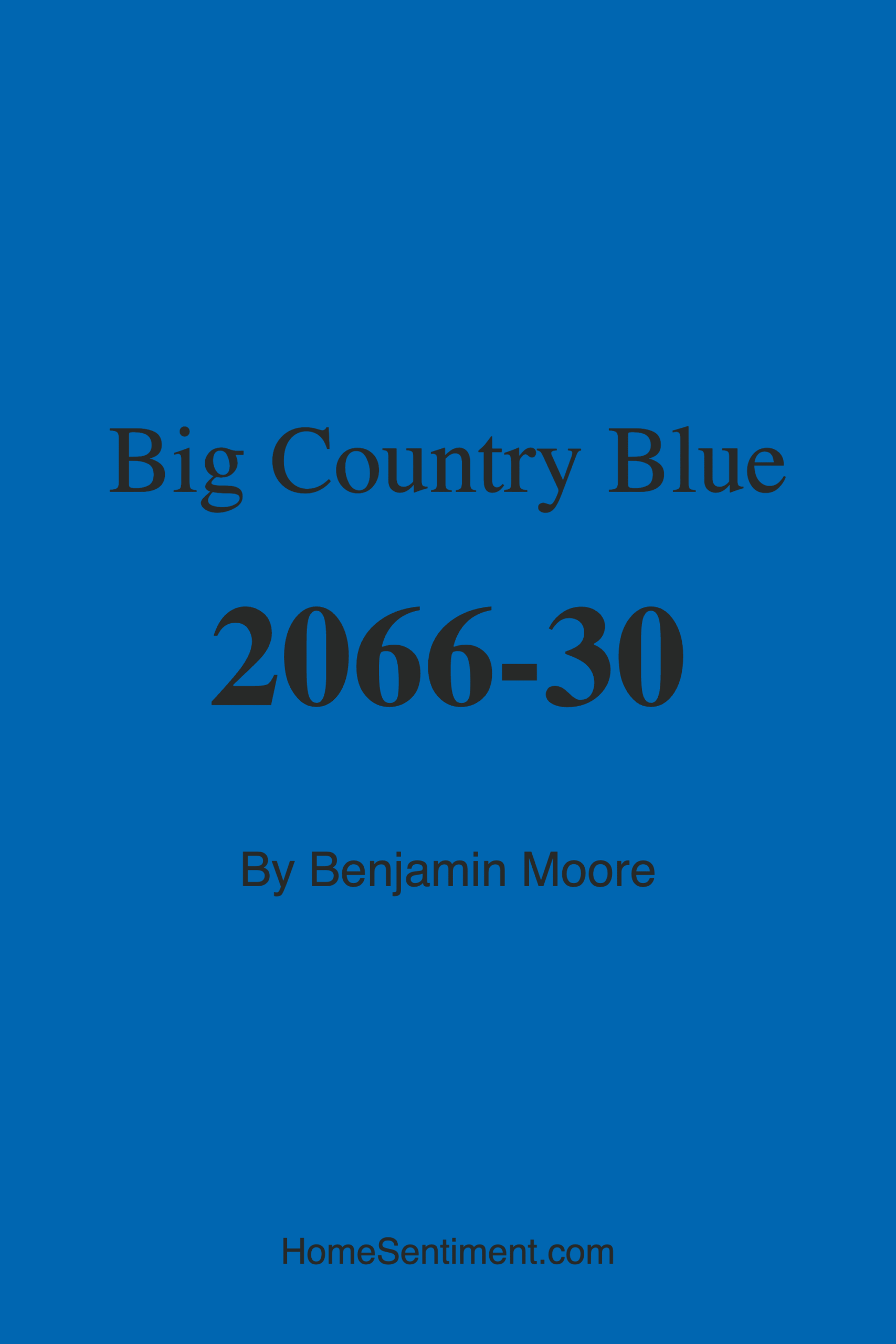 Big Country Blue 2066-30 by Benjamin Moore