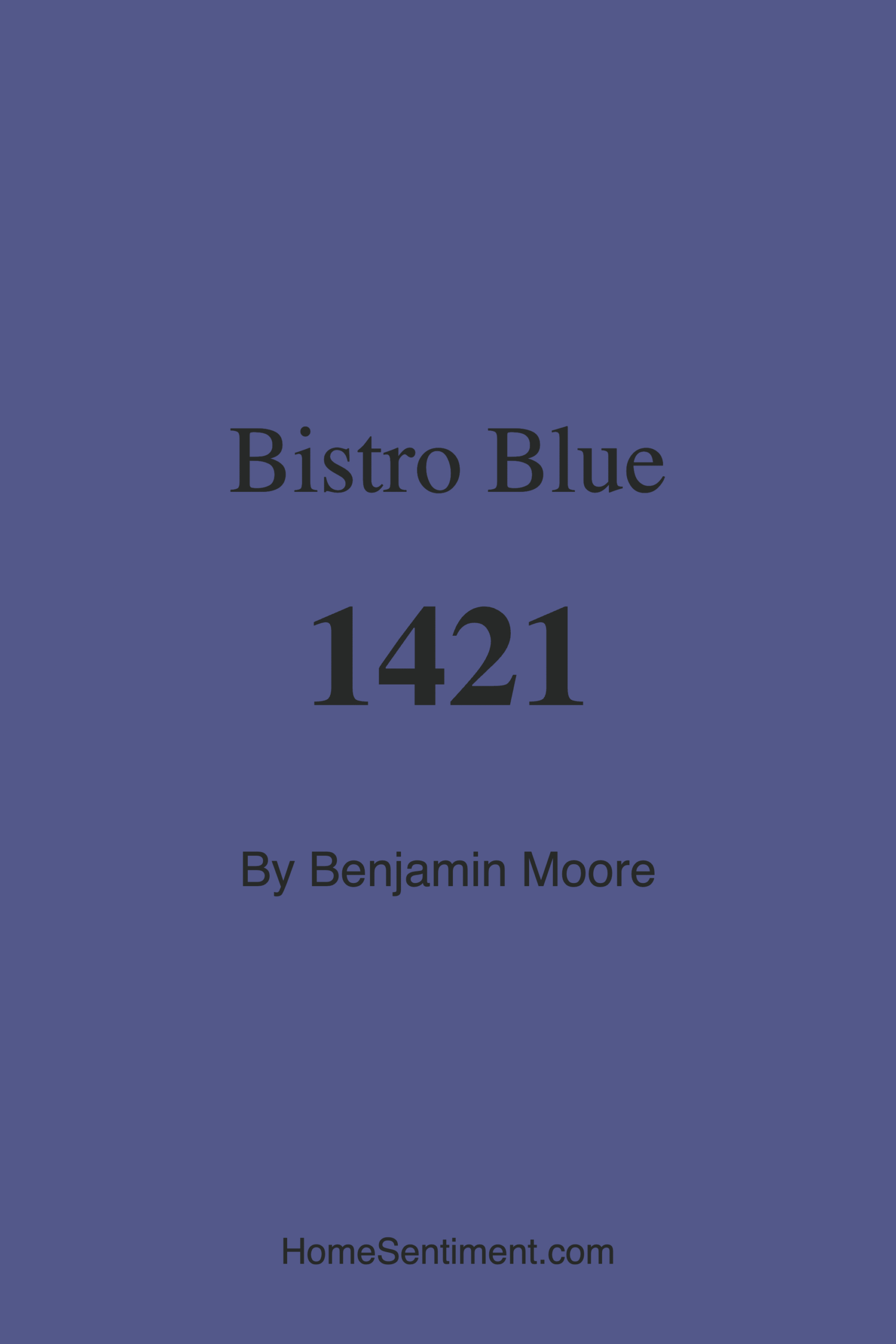 Bistro Blue 1421 by Benjamin Moore
