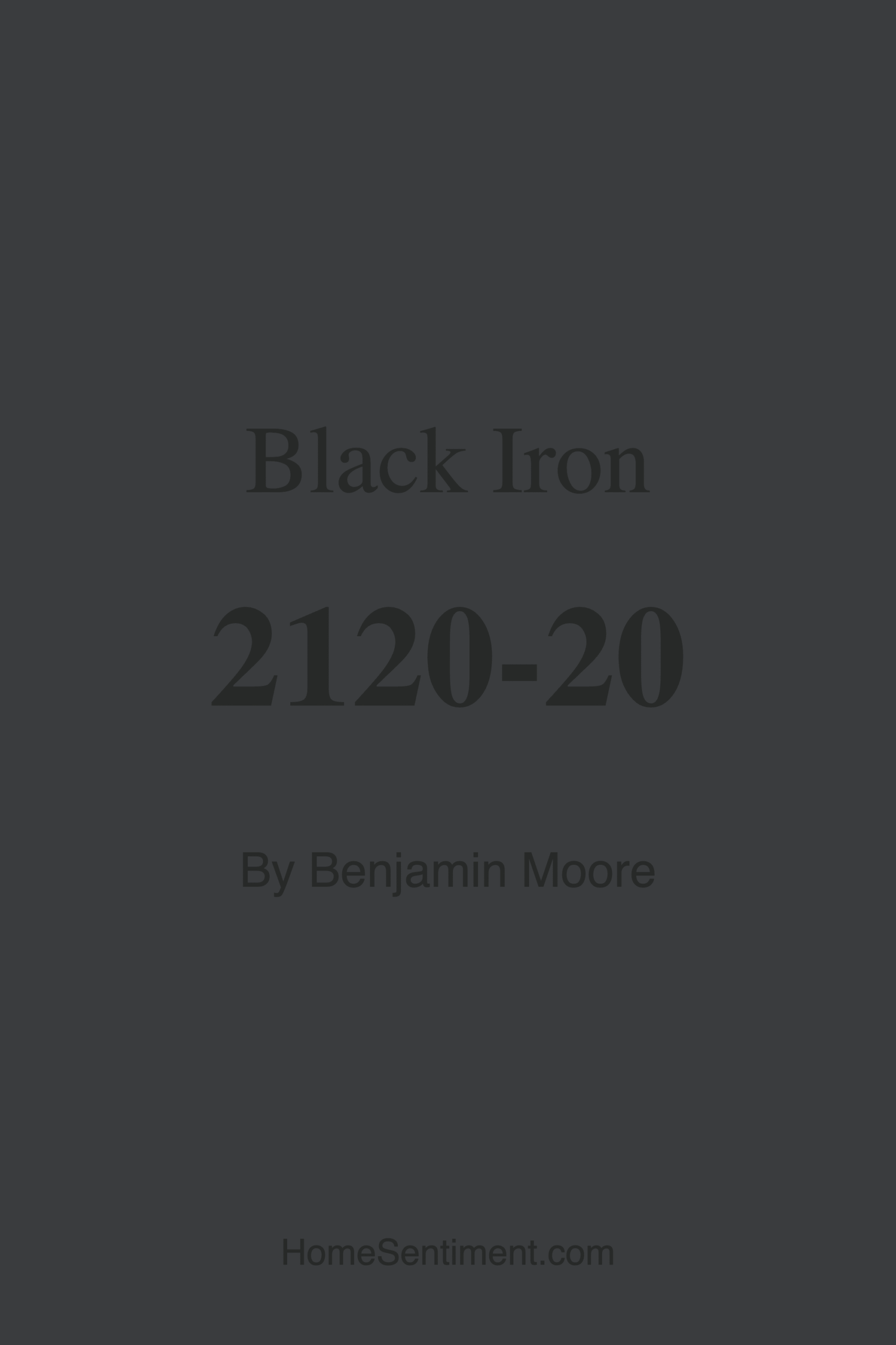Black Iron 2120-20 by Benjamin Moore