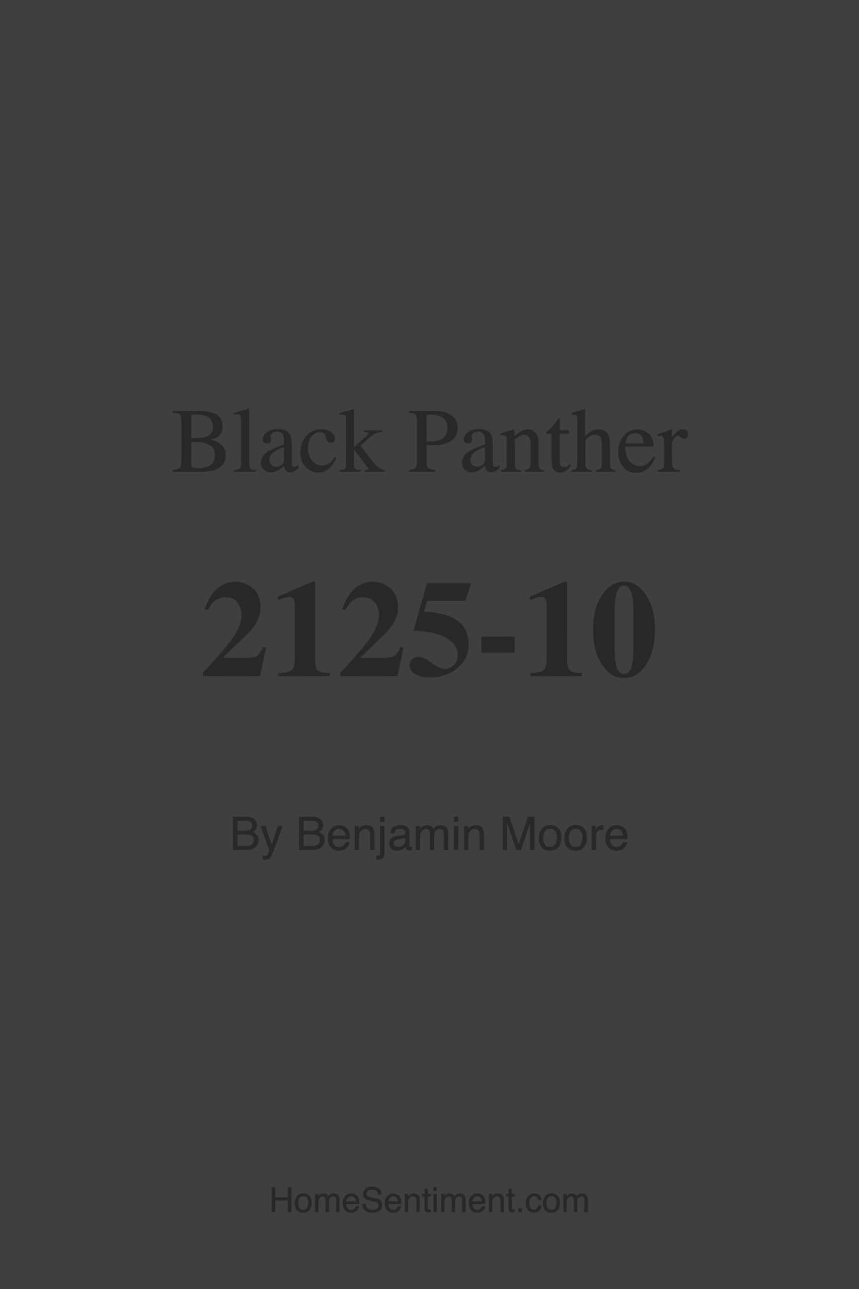 Black Panther 2125-10 by Benjamin Moore