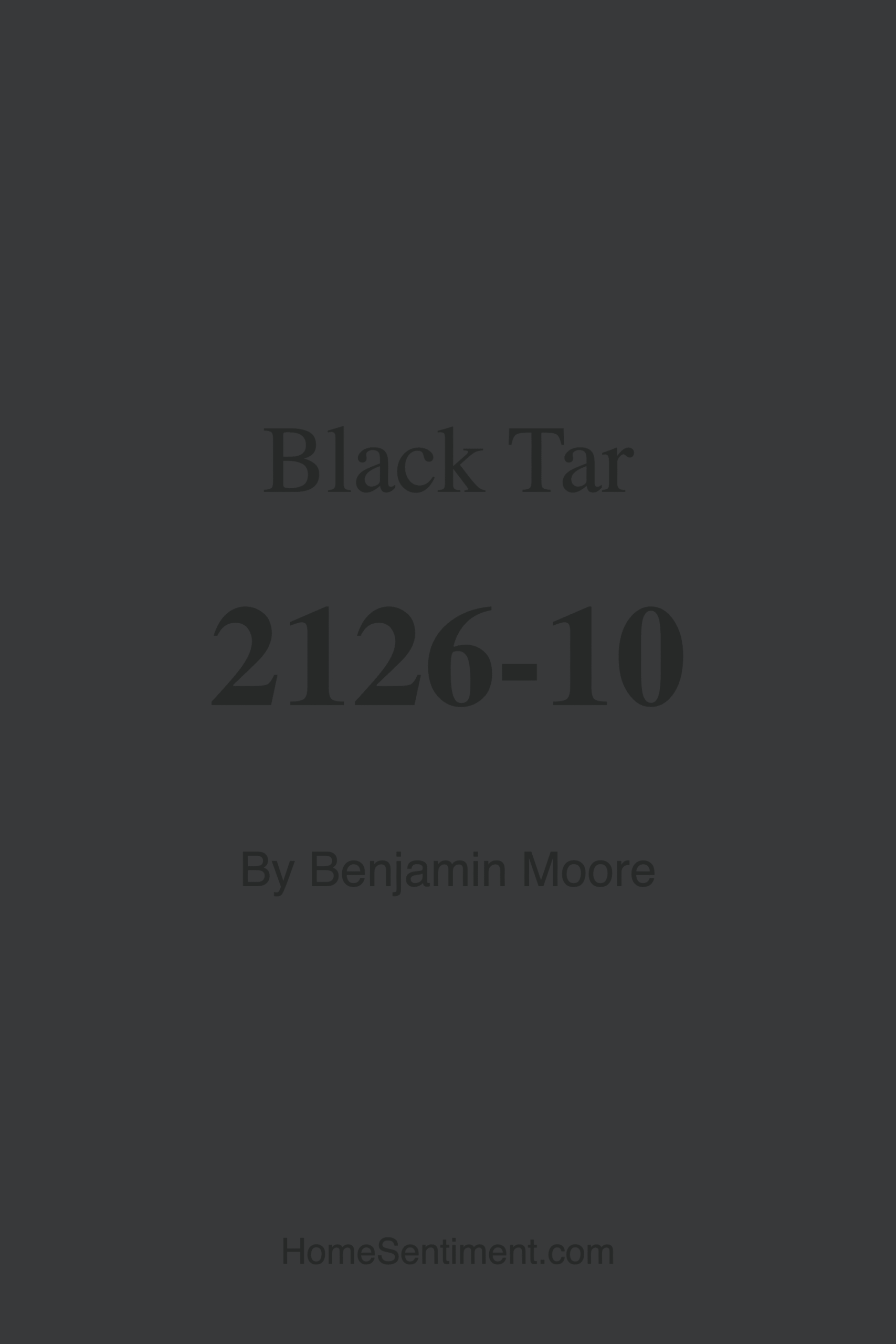 Black Tar 2126-10 by Benjamin Moore