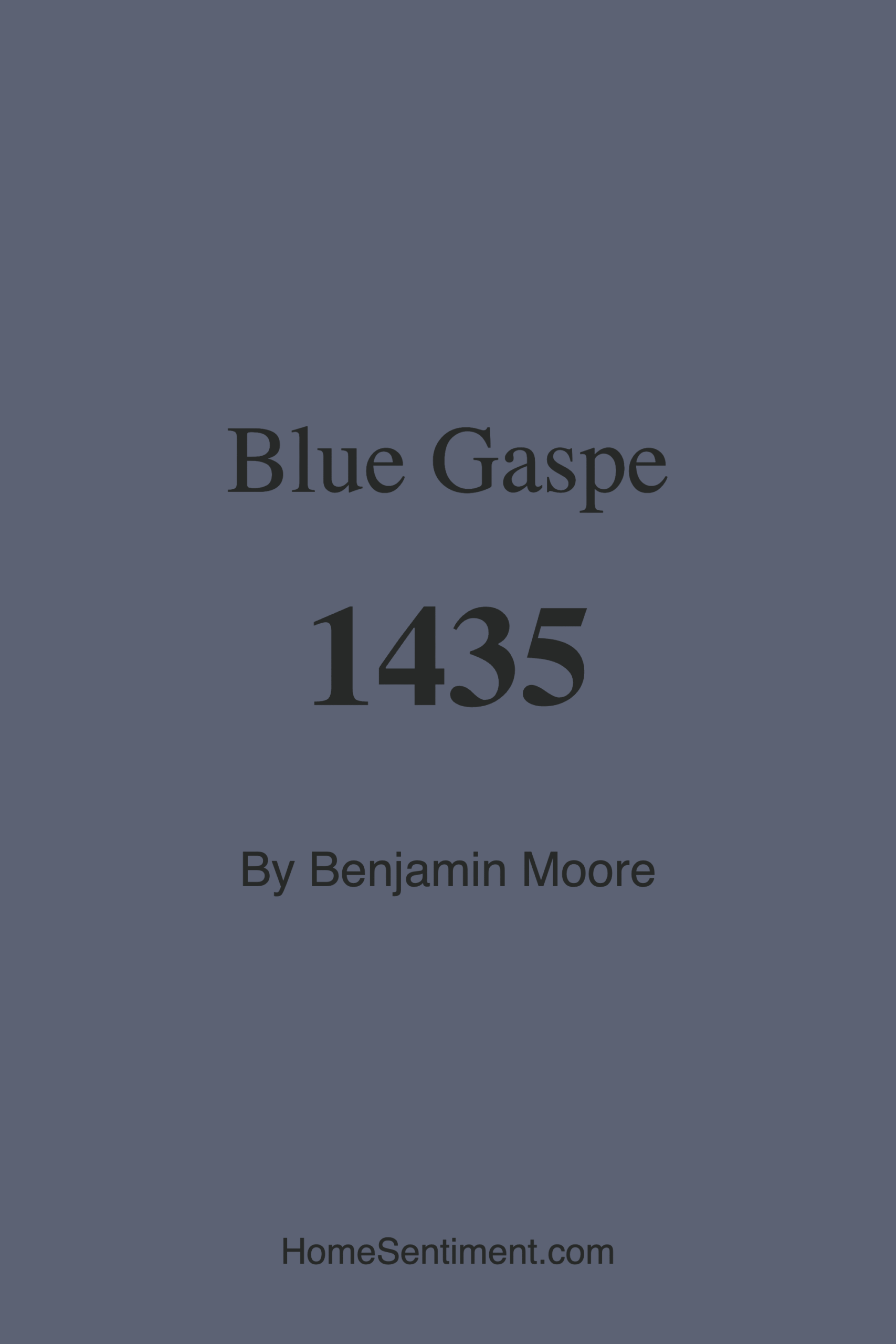 Blue Gaspe 1435 by Benjamin Moore