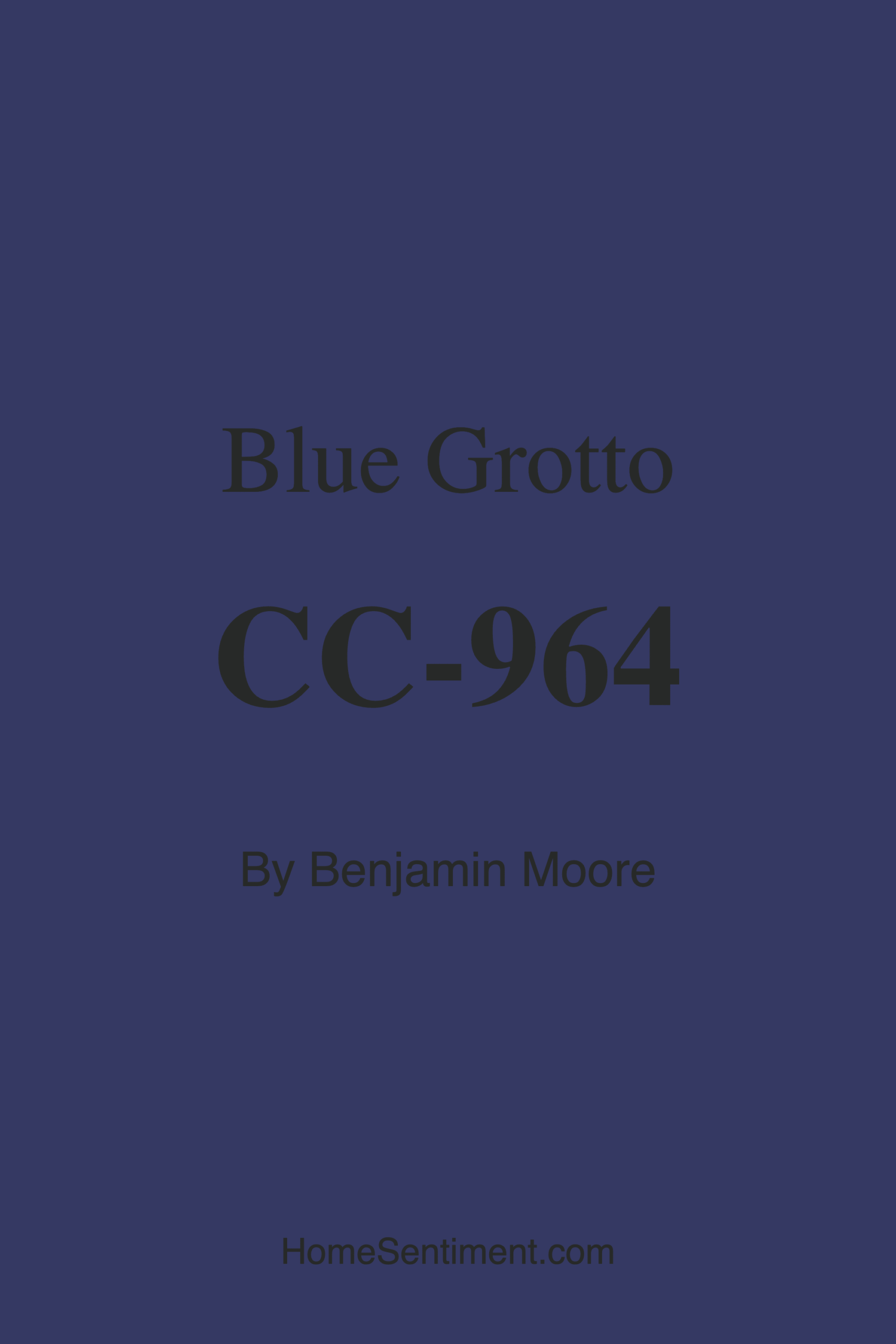 Blue Grotto CC-964 by Benjamin Moore