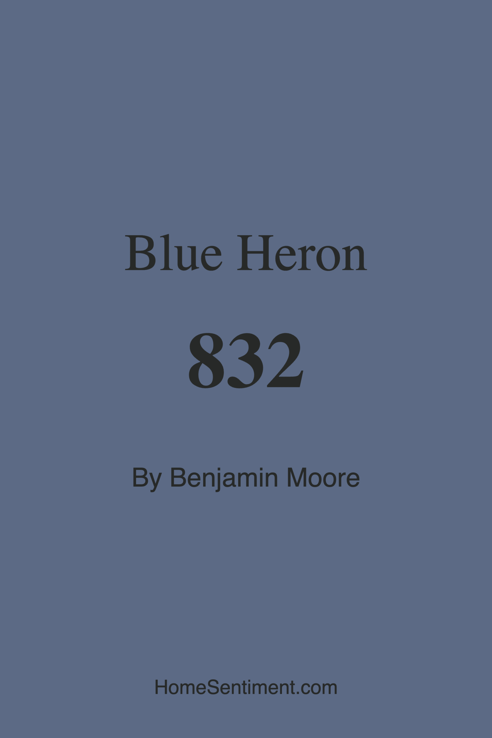 Blue Heron 832 by Benjamin Moore