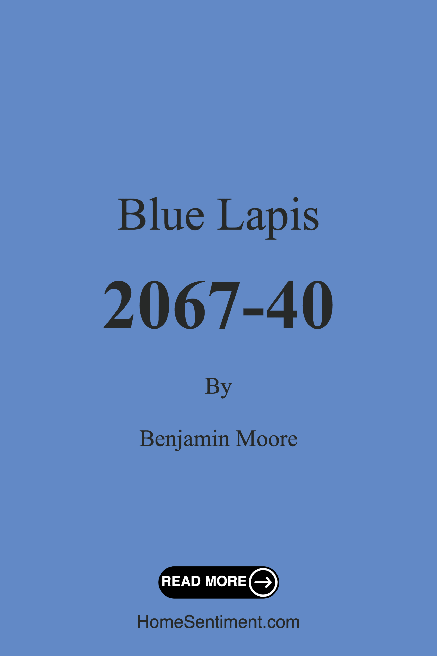 Blue Lapis 2067-40 by Benjamin Moore