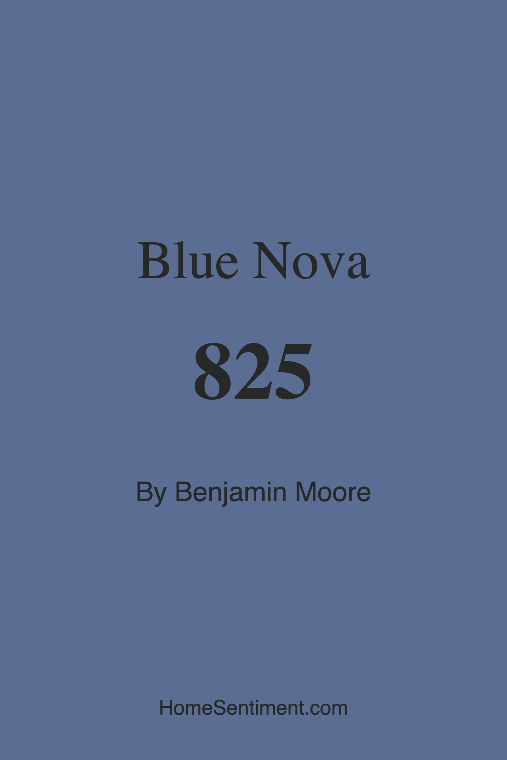 Blue Nova 825 by Benjamin Moore