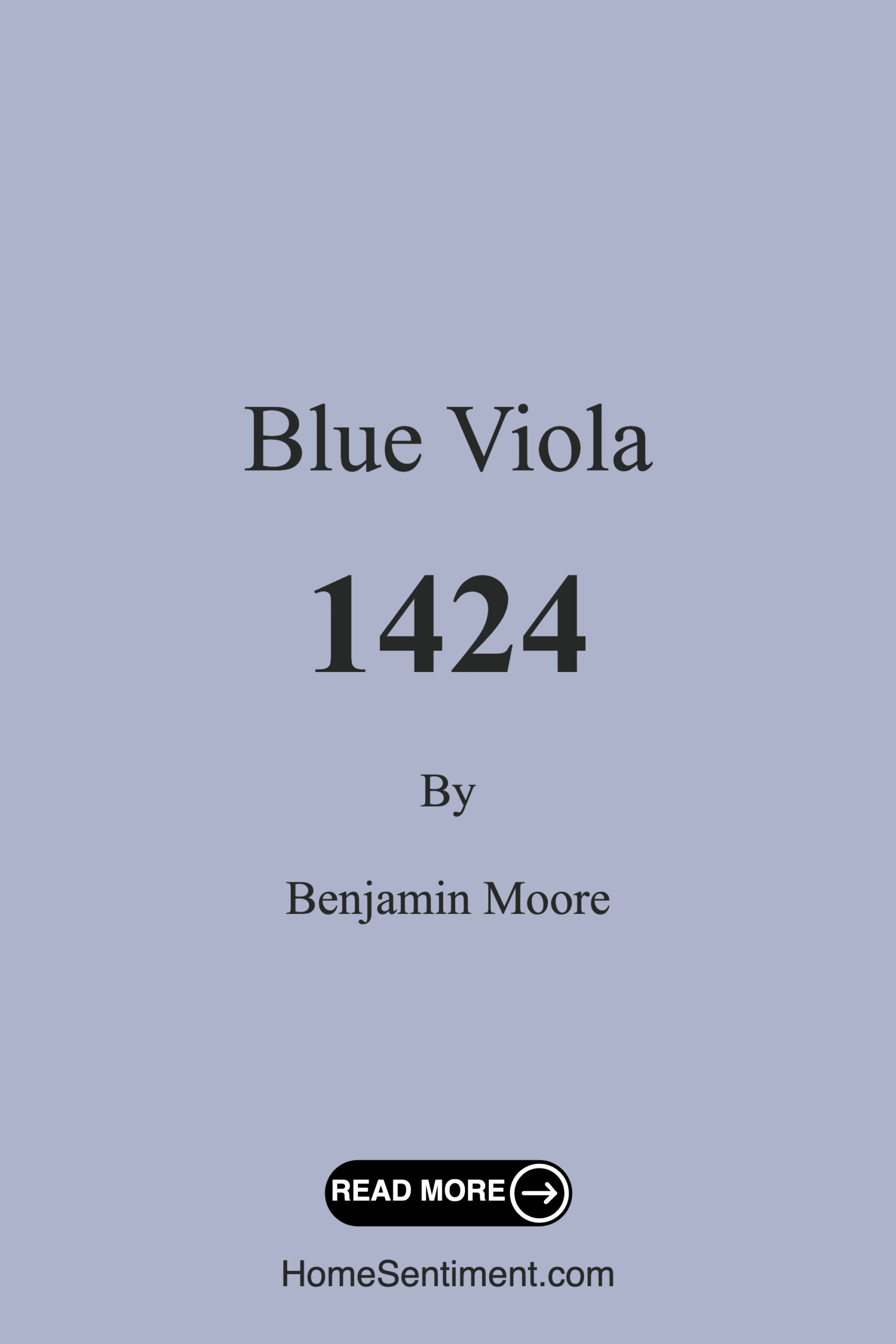 Blue Viola 1424 by Benjamin Moore