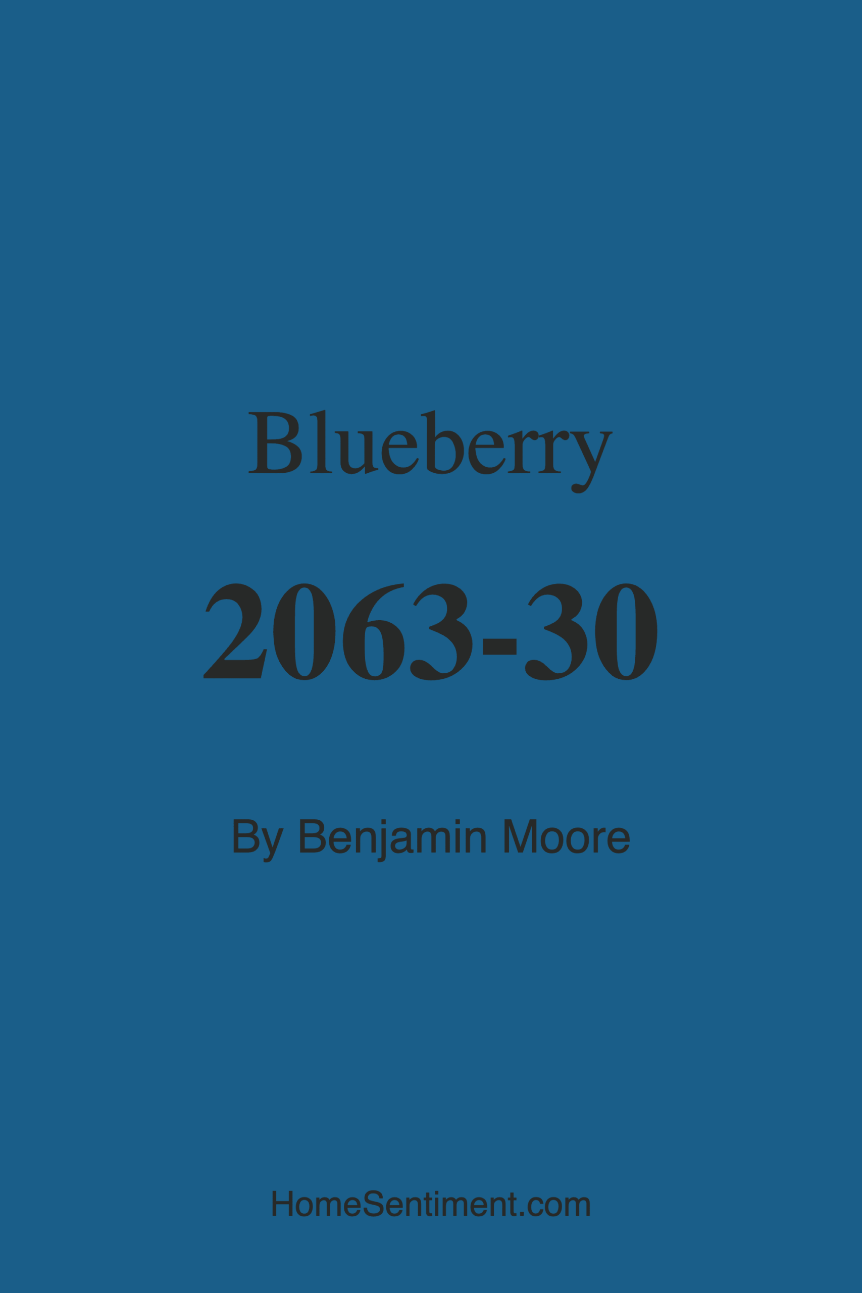 Blueberry 2063-30 by Benjamin Moore