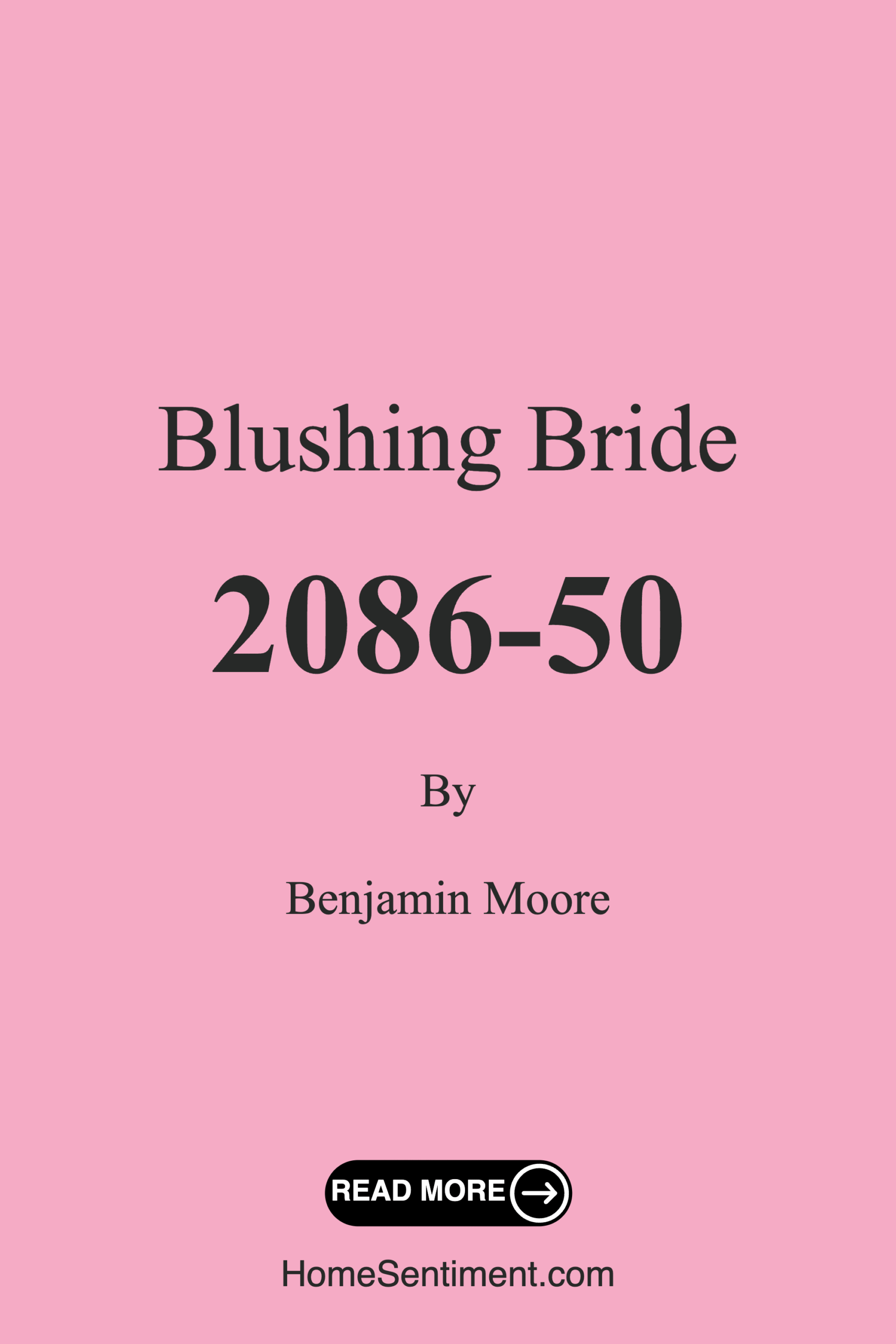 Blushing Bride 2086-50 by Benjamin Moore