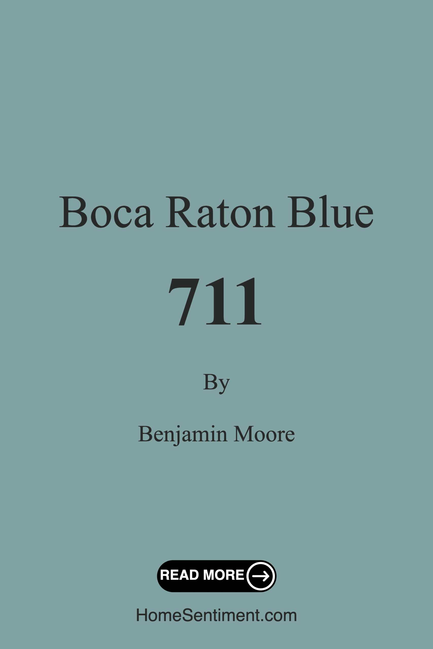Boca Raton Blue 711 by Benjamin Moore
