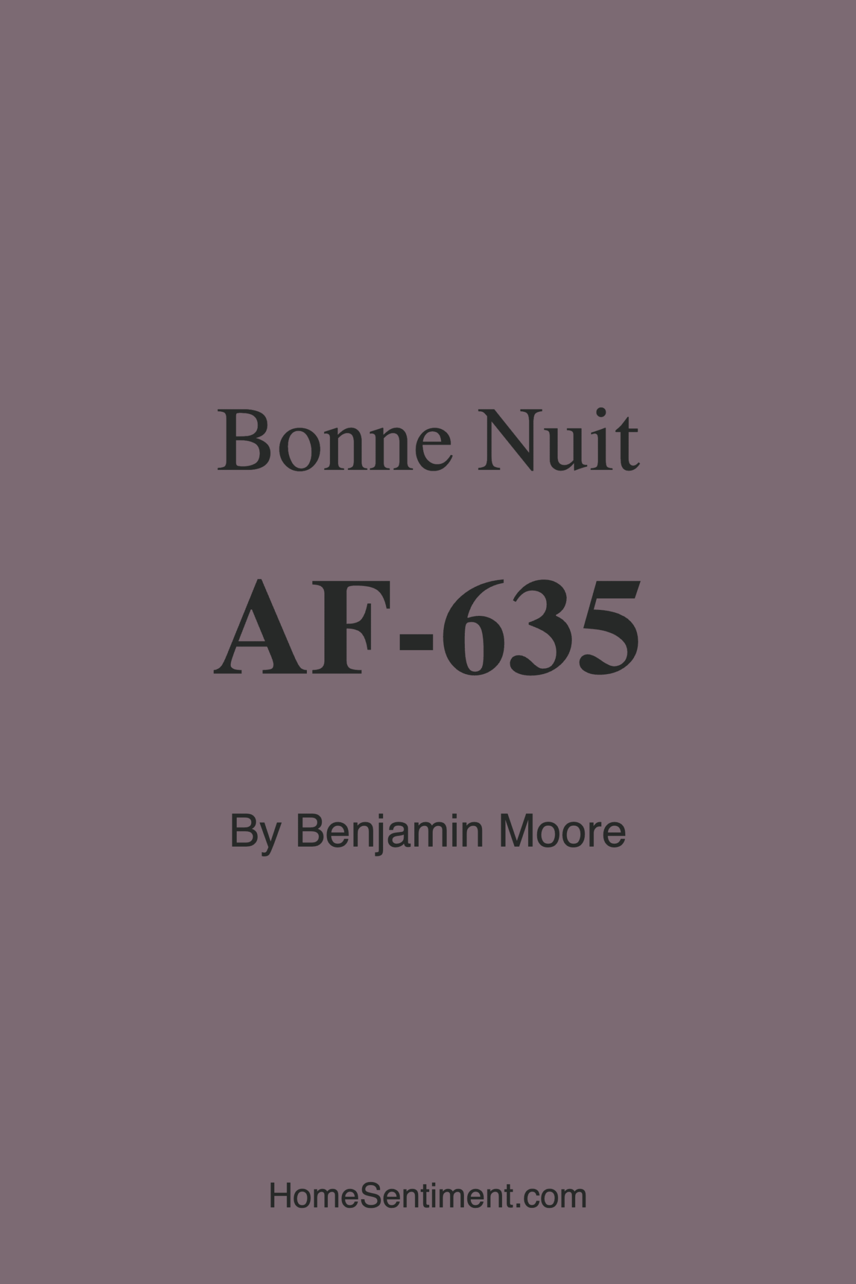Bonne Nuit AF-635 by Benjamin Moore