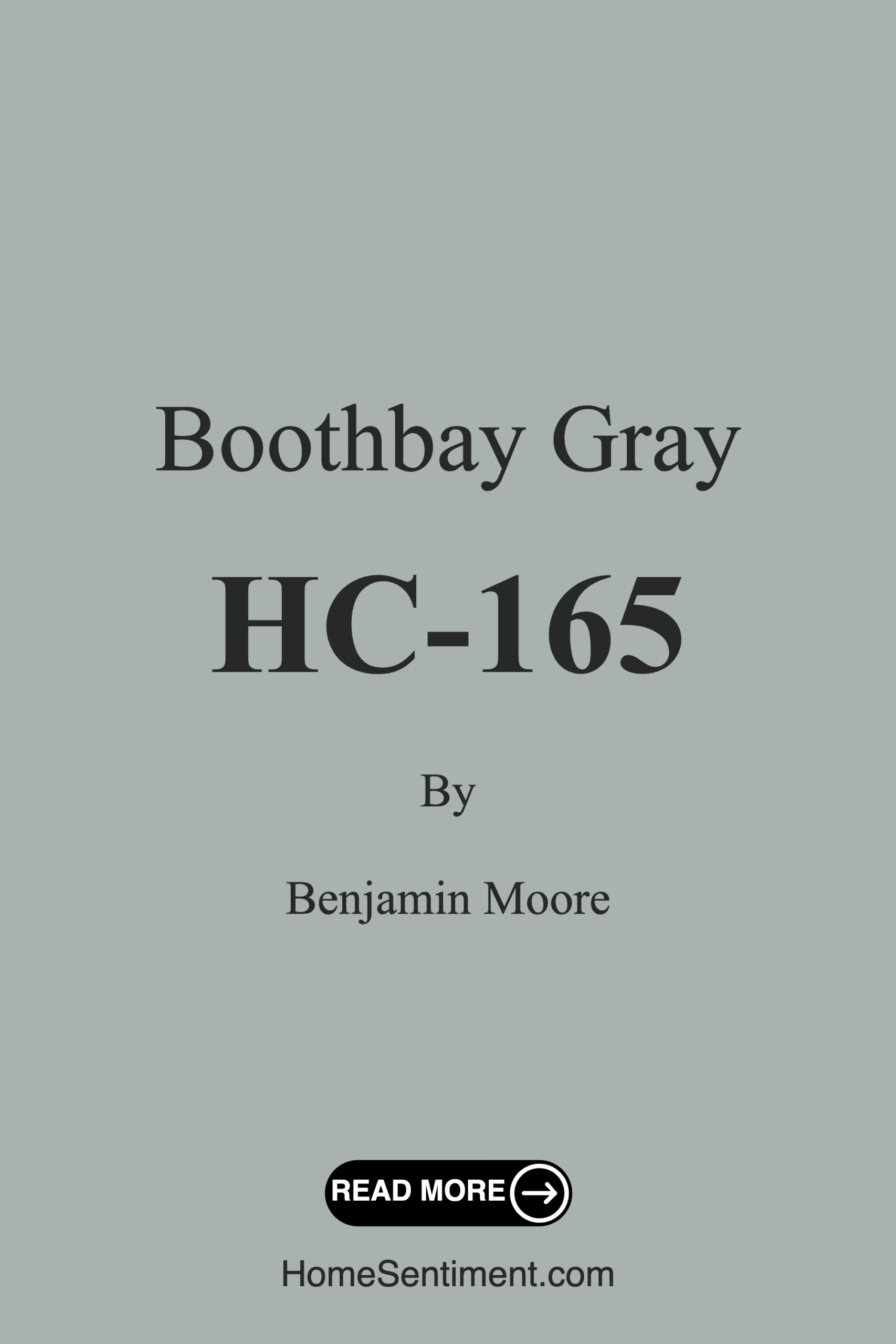 Boothbay Gray HC-165 by Benjamin Moore