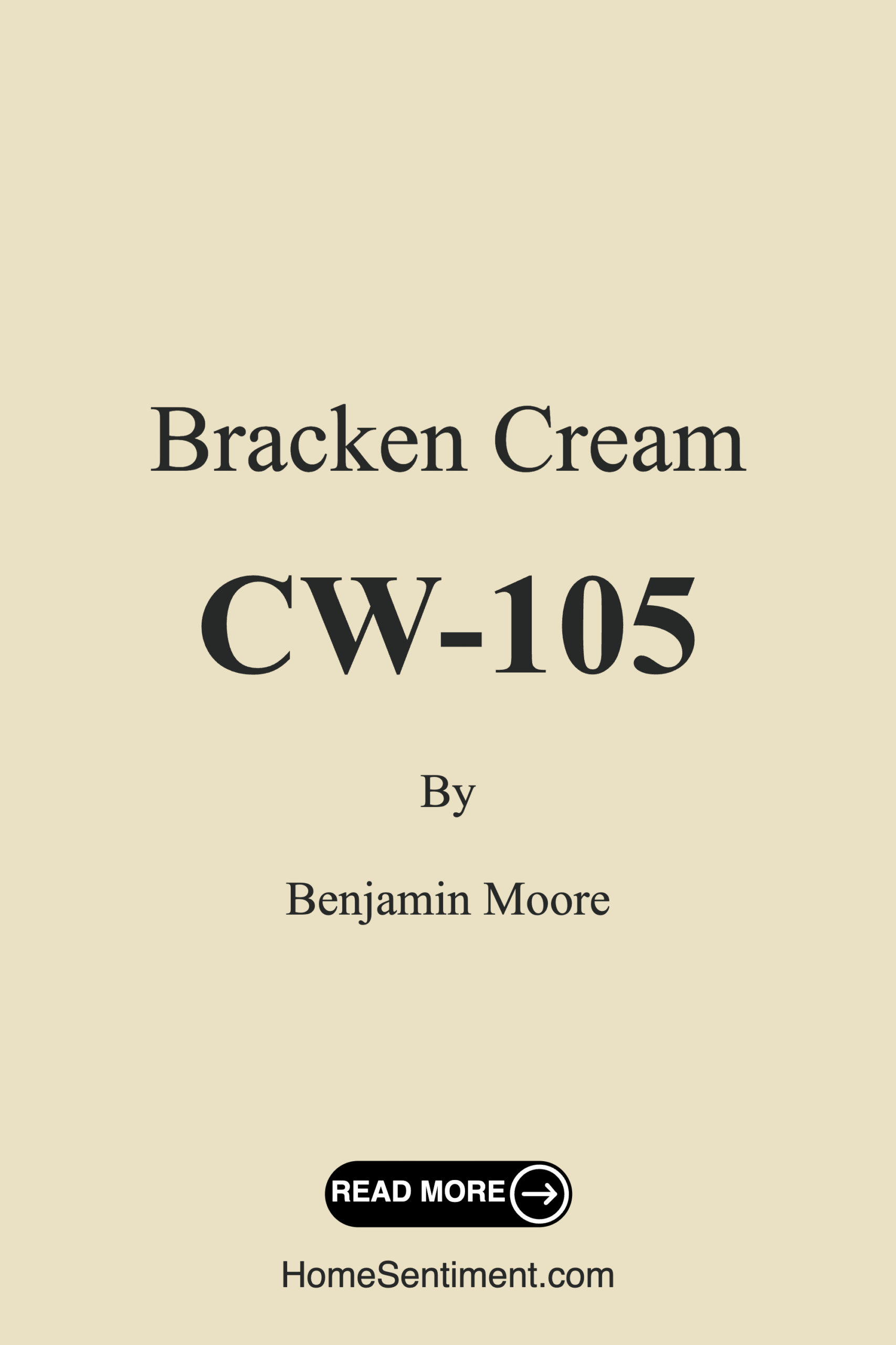 Bracken Cream CW-105 by Benjamin Moore