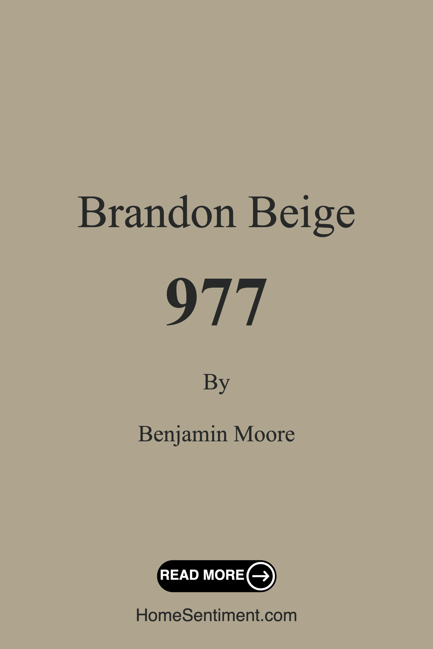 Brandon Beige 977 by Benjamin Moore