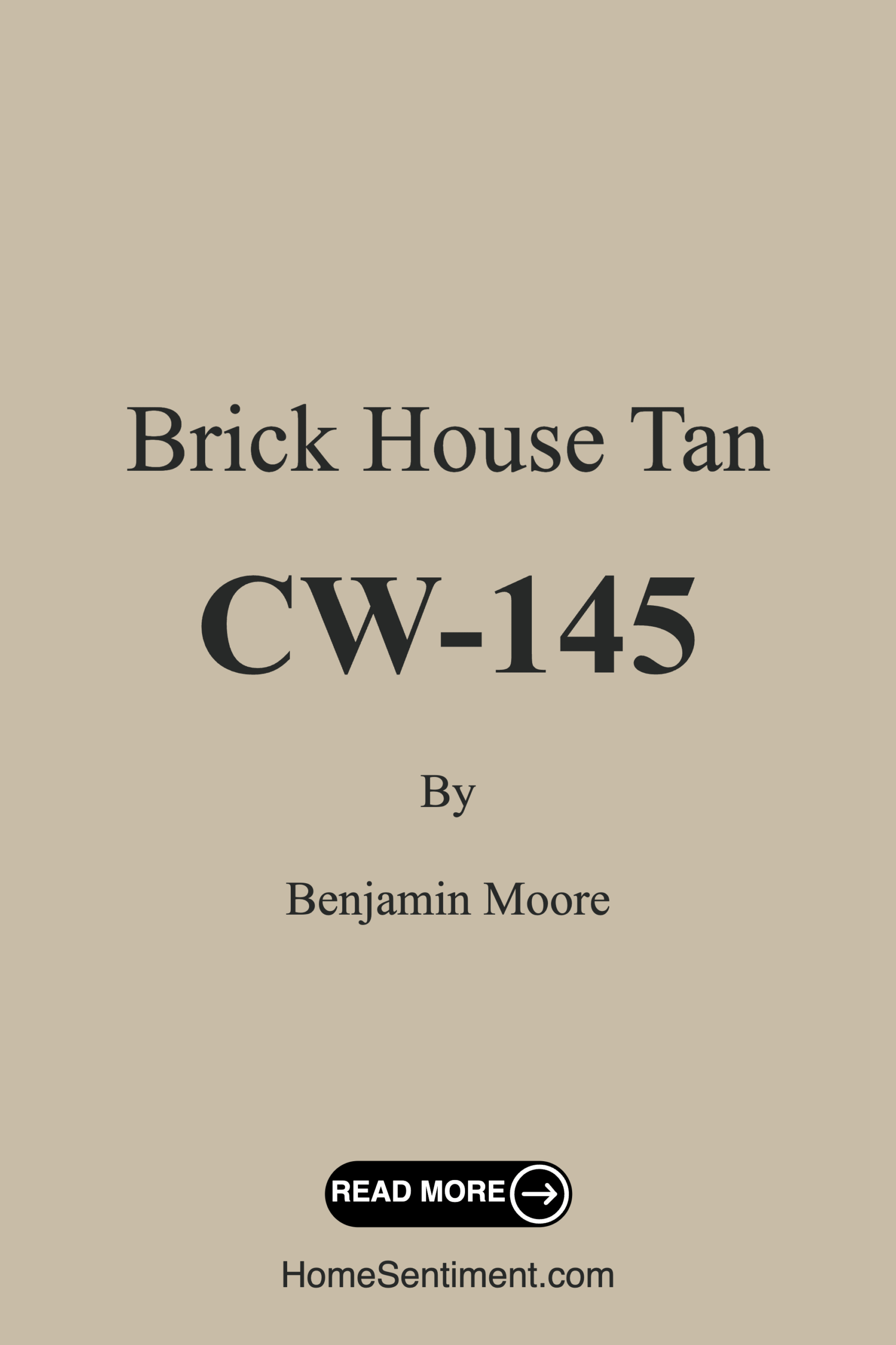 Brick House Tan CW-145 by Benjamin Moore
